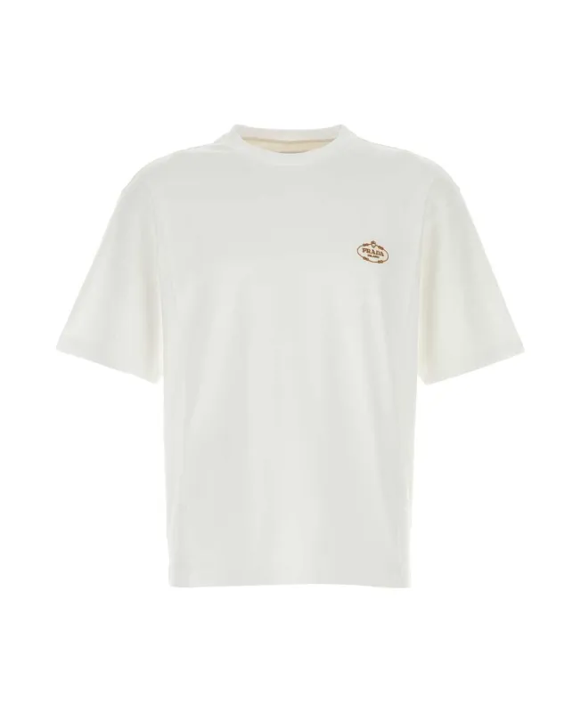 LOGO EMBROIDERED T-SHIRT made by Prada