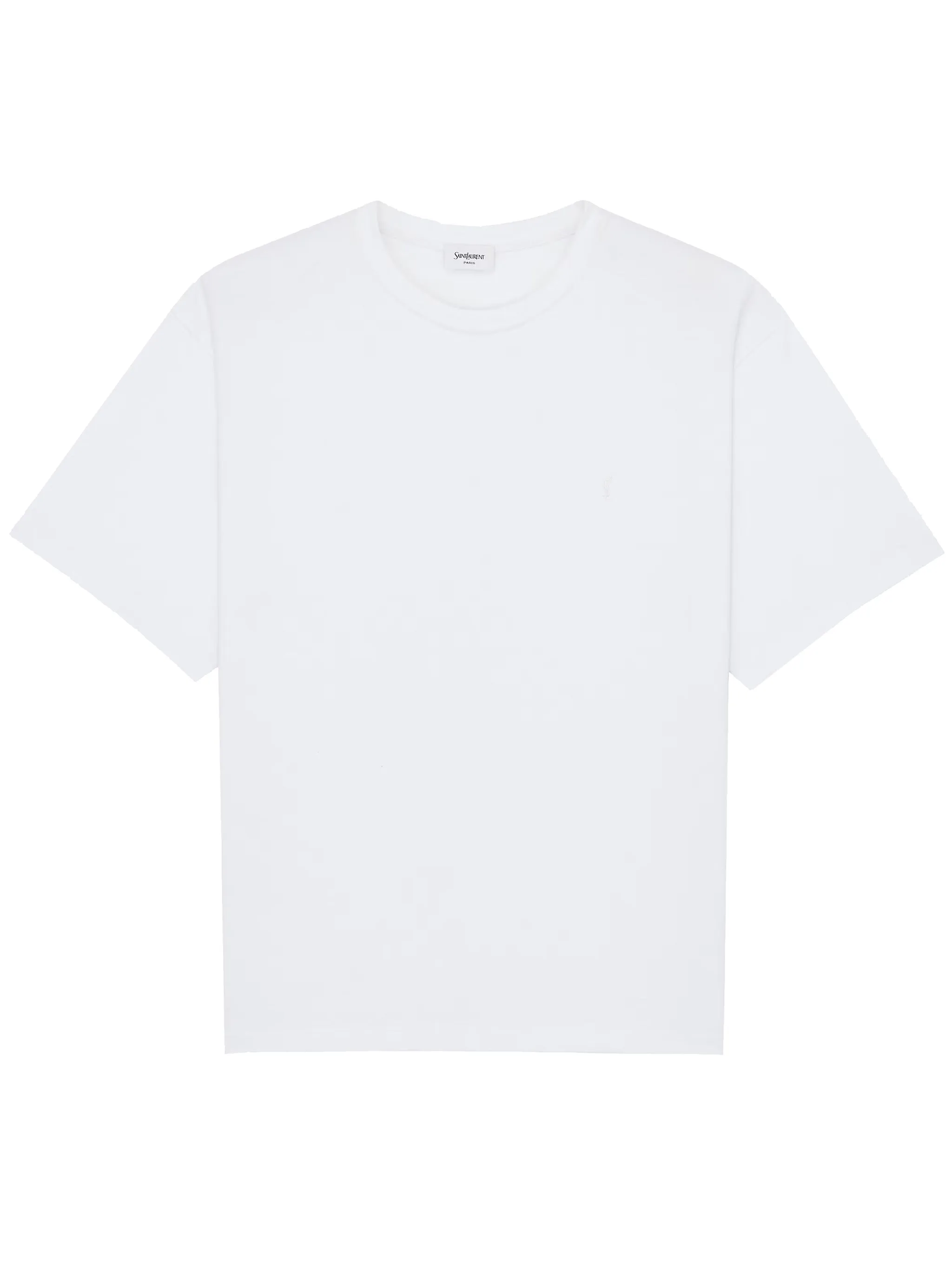 WHITE OVERSIZED COTTON TSHIRT WITH CASSANDRE LOGO sold by Lord & Taylor