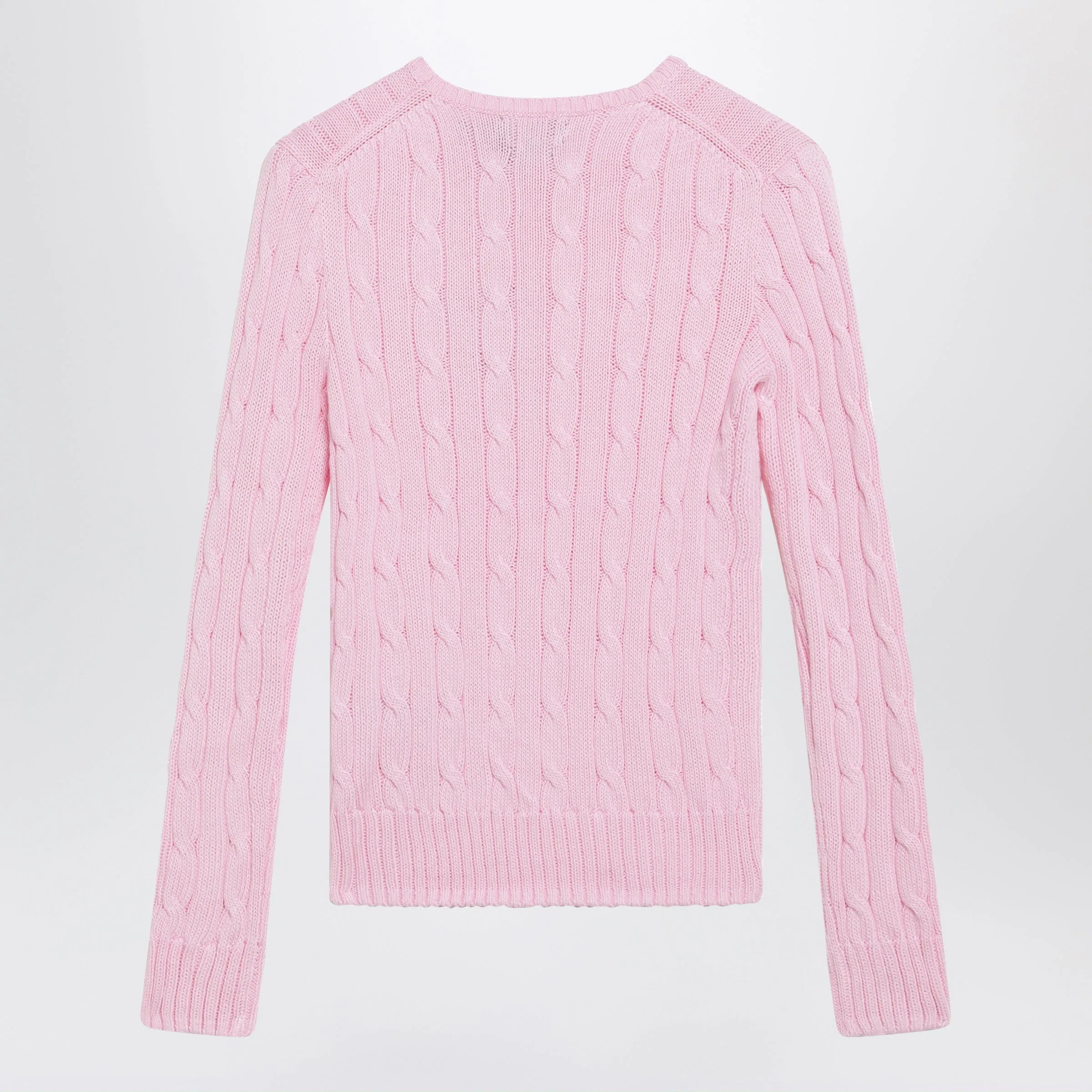 PINK CABLEKNIT COTTON SWEATER sold by Lord & Taylor product image thumbnail 2