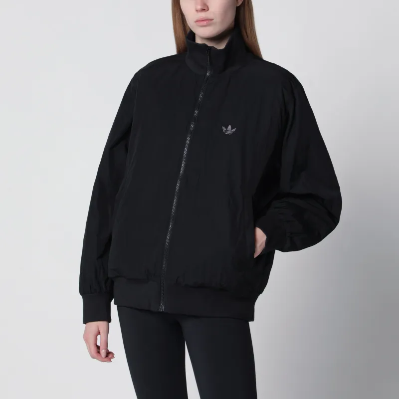 OVERSIZE NYLON OVERSIZED BOMBER JACKET IN BLACK NYLON made by Adidas