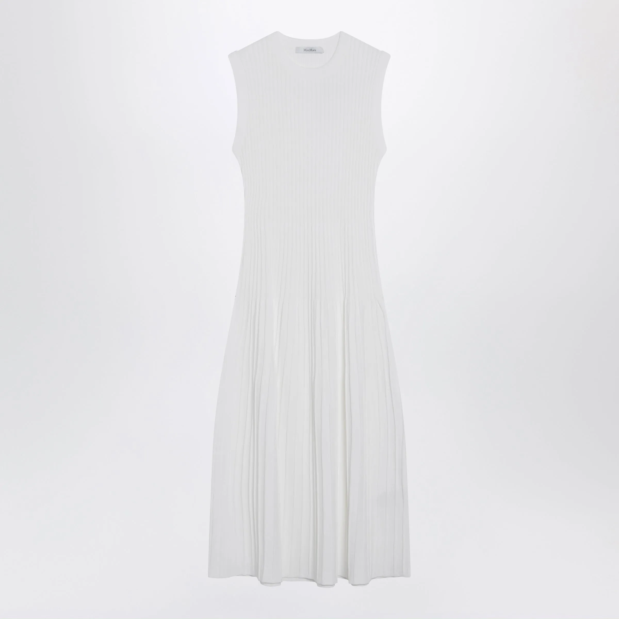 MIDI DRESS IN WHITE CRêPE VISCOSE sold by Lord & Taylor