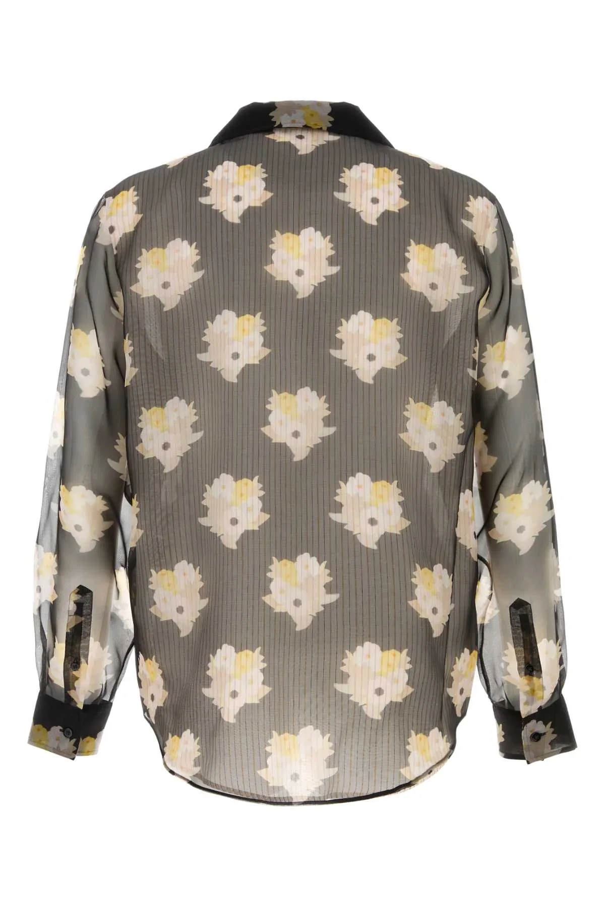PRINTED BLACK ORGANZA SHIRT sold by Lord & Taylor product image thumbnail 2