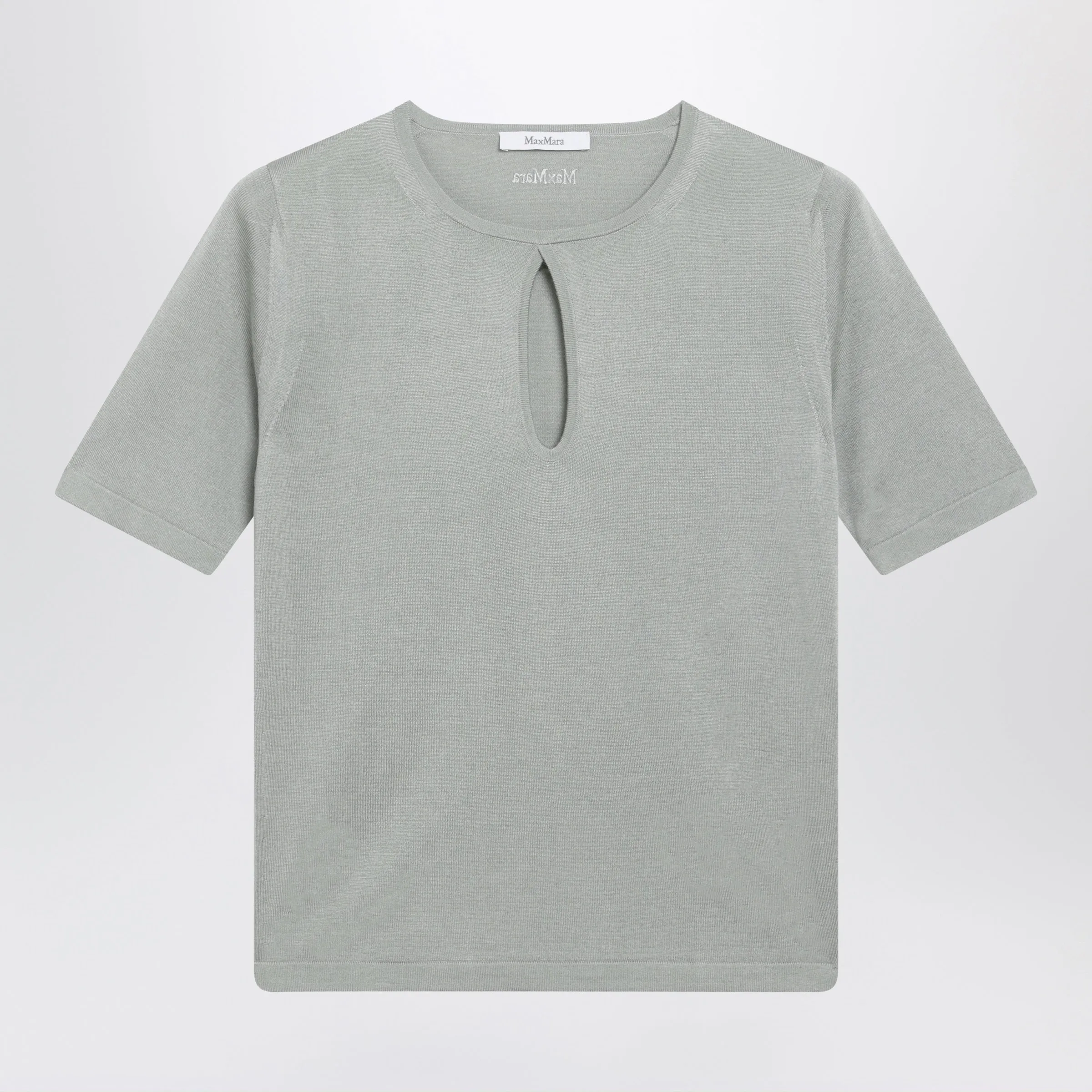 CREWNECK SWEATER IN PASTEL GREEN SILK AND CASHMERE sold by Lord & Taylor