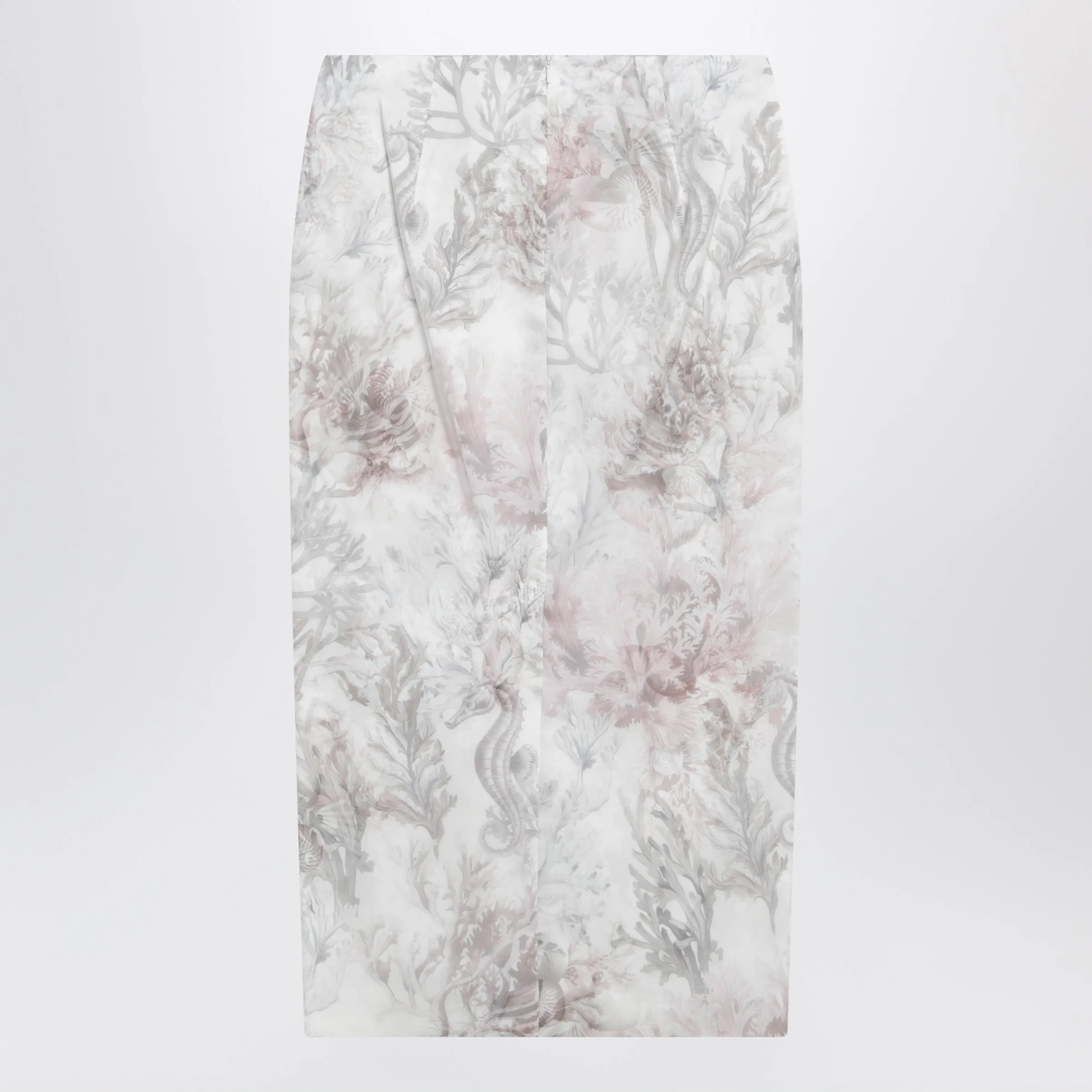 PENCIL SKIRT IN PRINTED GABARDINE AND ORGANZA sold by Lord & Taylor product image thumbnail 2