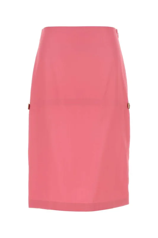 PINK TECHNICAL VISCOSE SKIRT made by Fendi