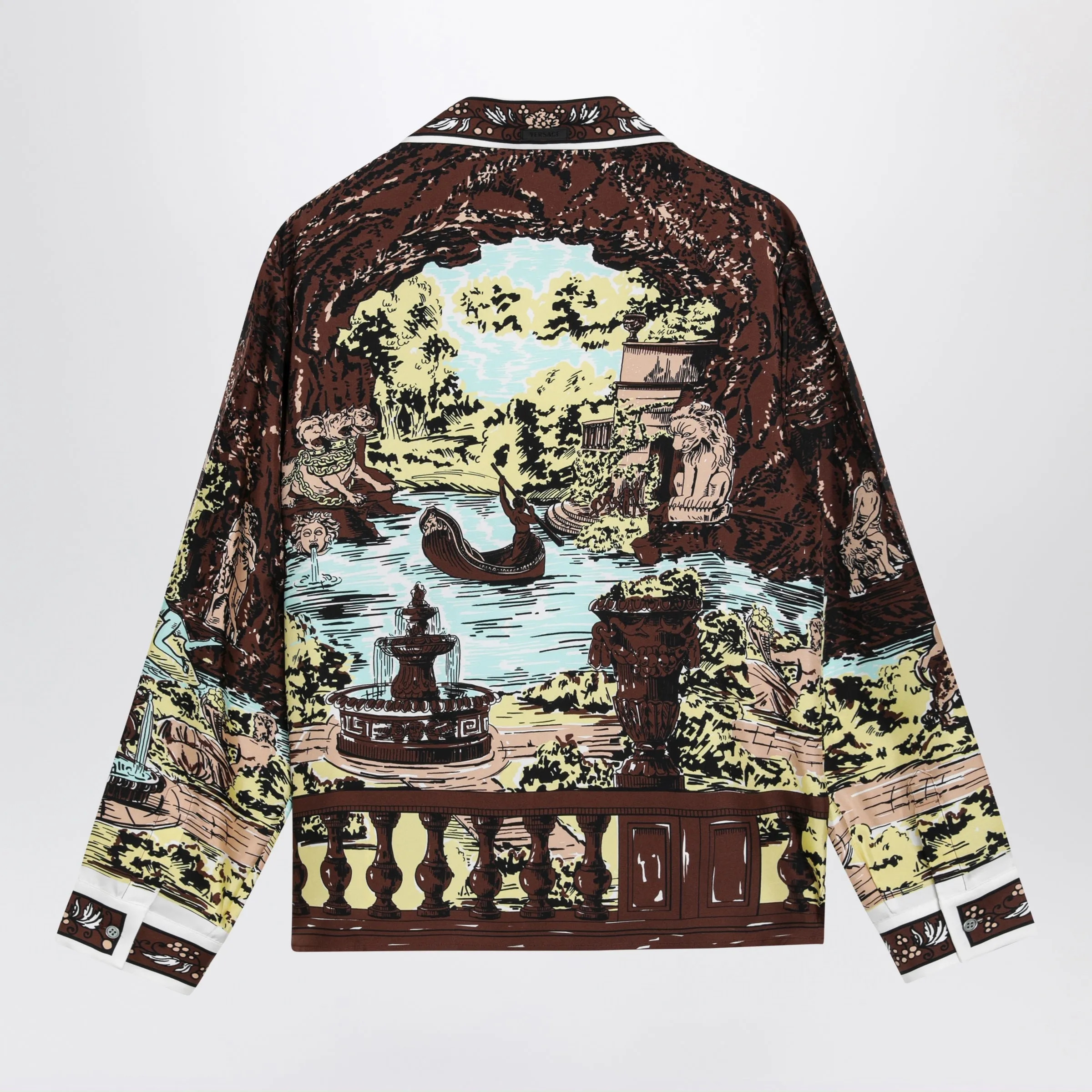 SLIM PRINTED SILK TWILL SHIRT sold by Lord & Taylor product image thumbnail 2