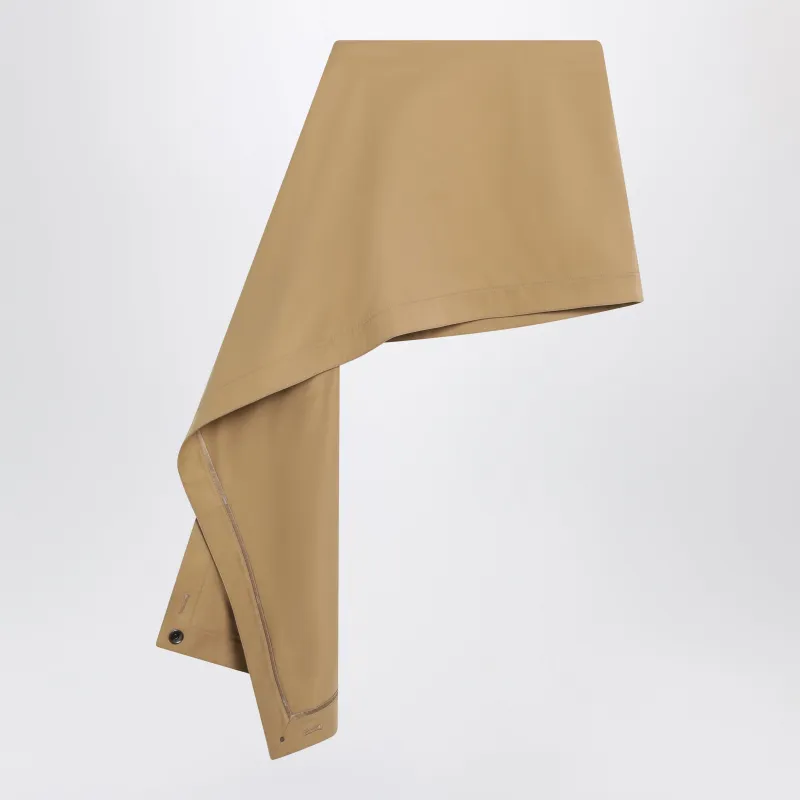 BEIGE COTTON AND SILK SKIRT made by Loewe