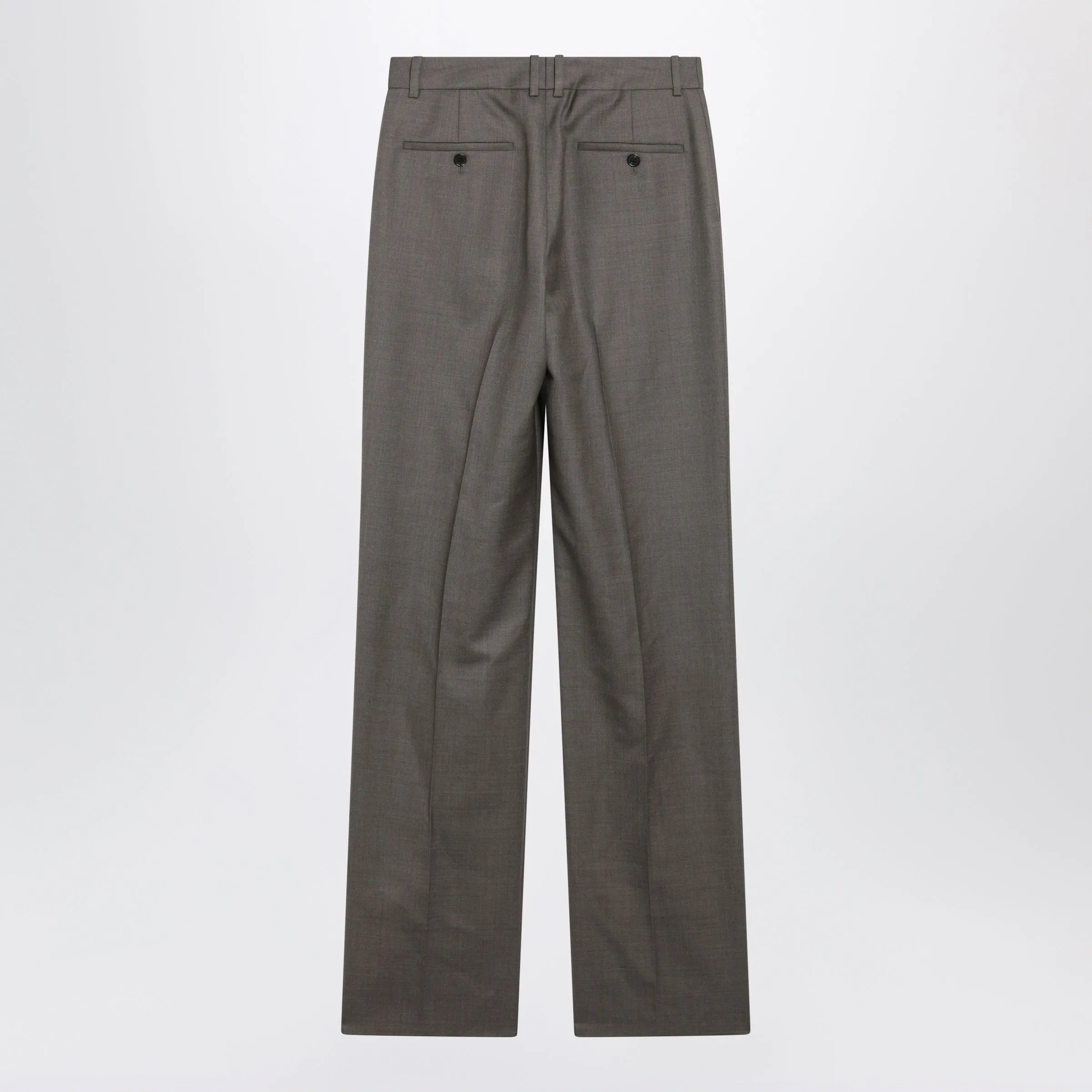 MIDRISE TAILORED STRAIGHTLEG WOOL TROUSERS IN BROWN sold by Lord & Taylor product image thumbnail 2
