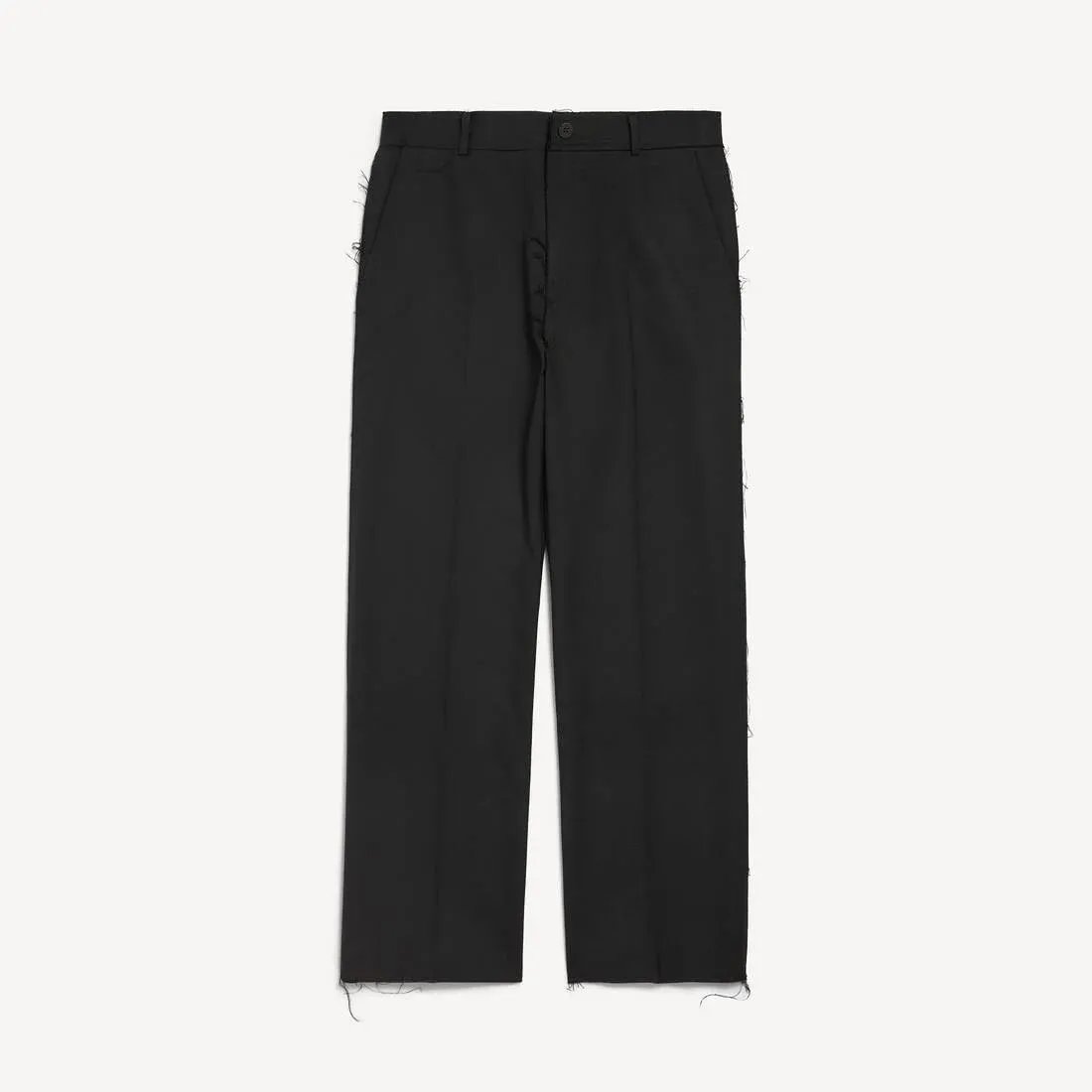TOO FAR TAILORED TROUSERS IN DRY WOOL, BLACK sold by Lord & Taylor