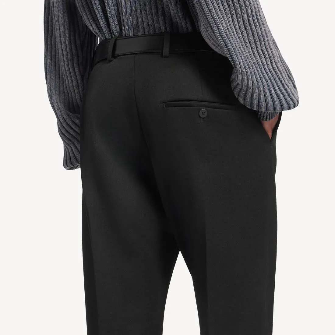 TOO FAR TAILORED TROUSERS IN DRY WOOL, BLACK sold by Lord & Taylor product image thumbnail 2