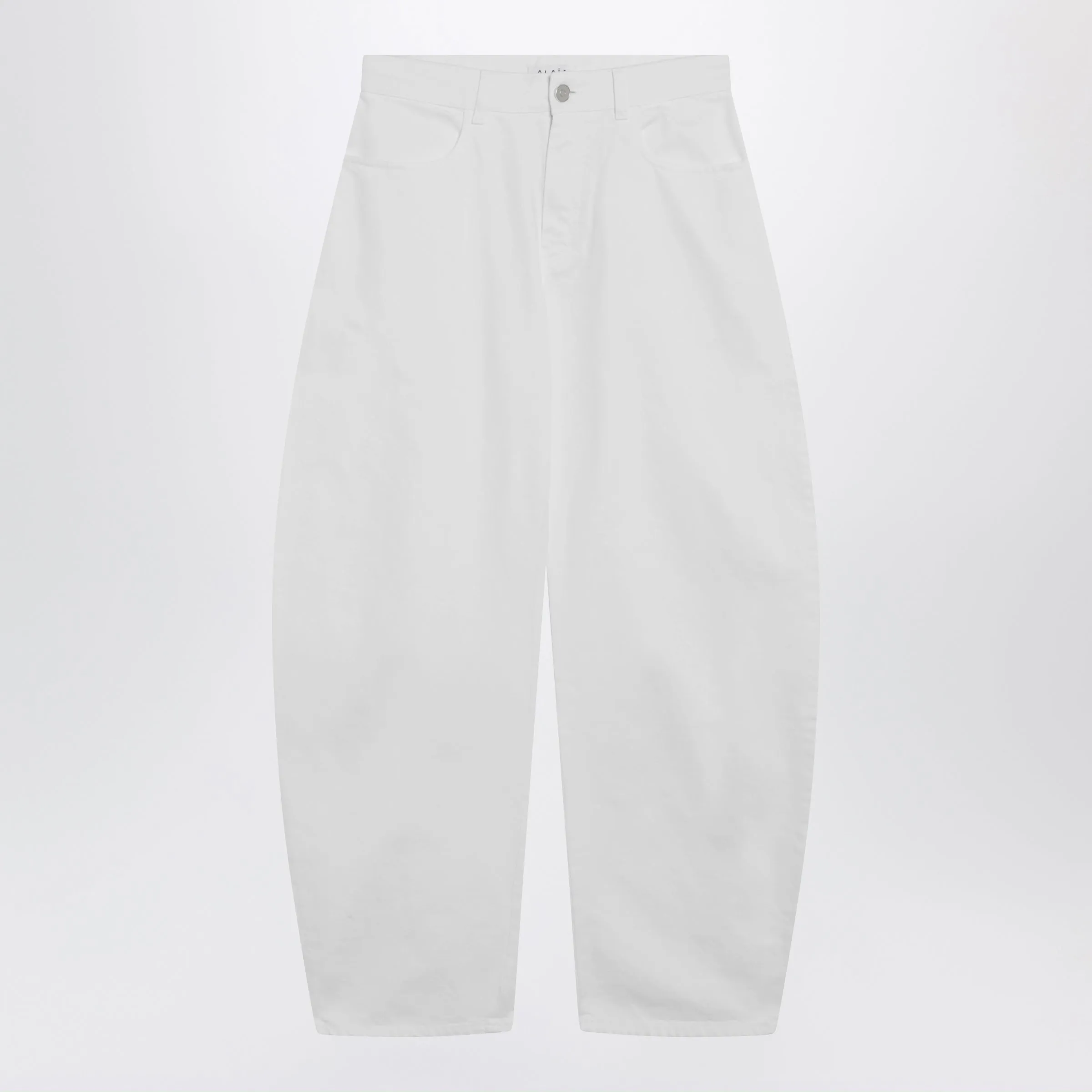 LOWRISE ROUNDED JEANS IN WHITE DENIM sold by Lord & Taylor