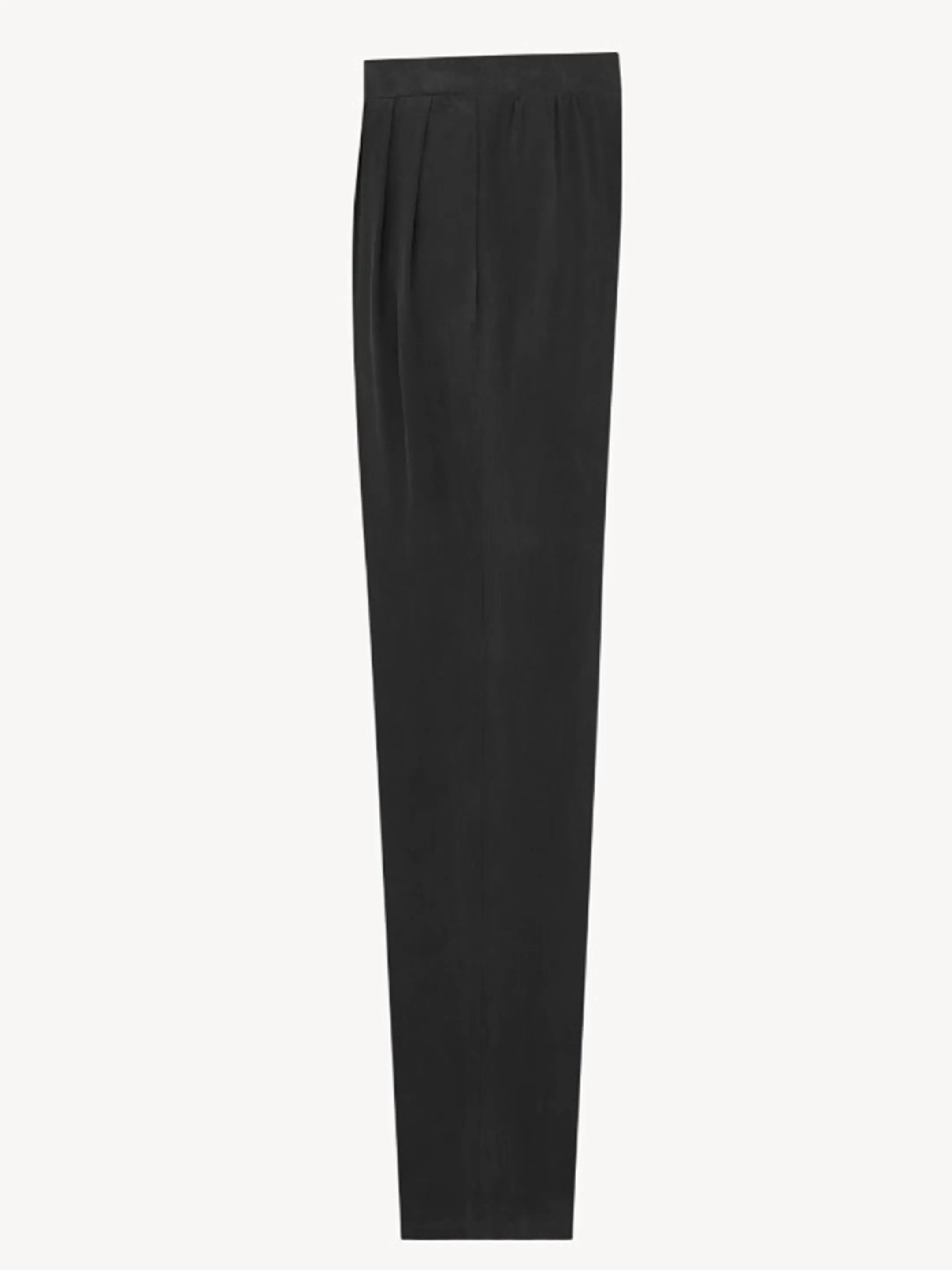 TAILORED TROUSERS IN BLACK HABUTAI SILK sold by Lord & Taylor product image thumbnail 2
