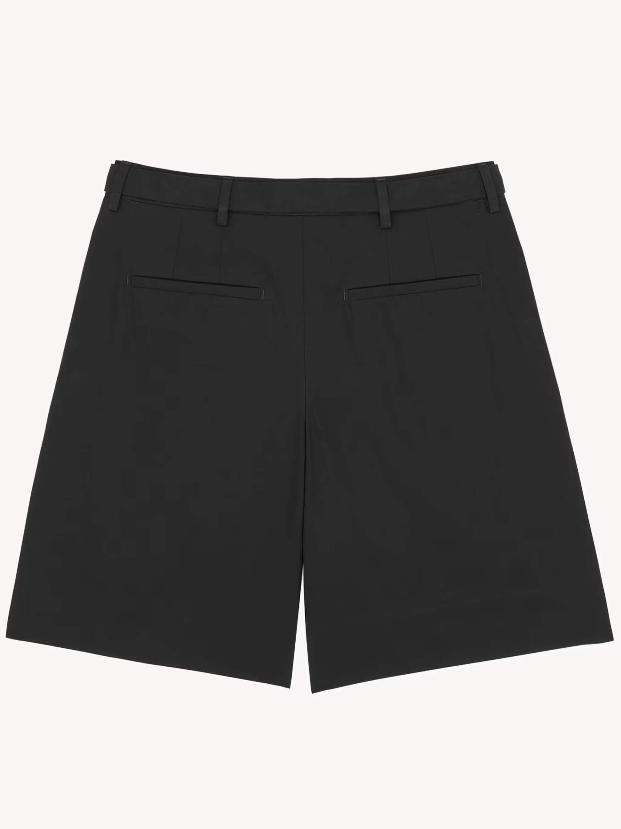 BLACK BELTED BERMUDA SHORTS IN CORONE FABRIC sold by Lord & Taylor product image thumbnail 2