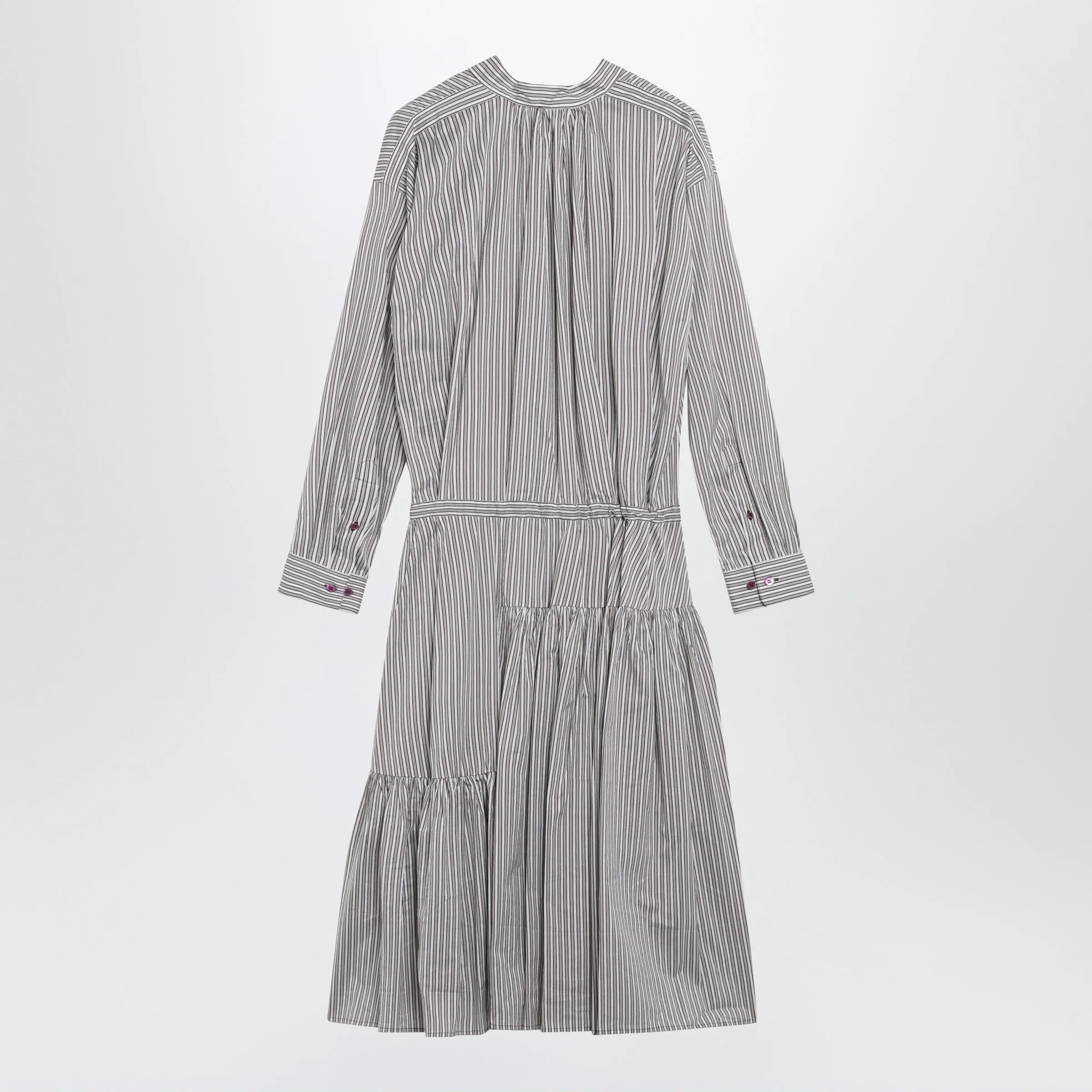 STRIPED SHIRT DRESS IN COTTON AND SILK sold by Lord & Taylor product image thumbnail 2