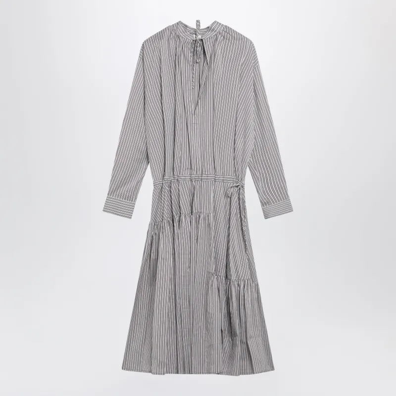 STRIPED SHIRT DRESS IN COTTON AND SILK made by Dries Van Noten