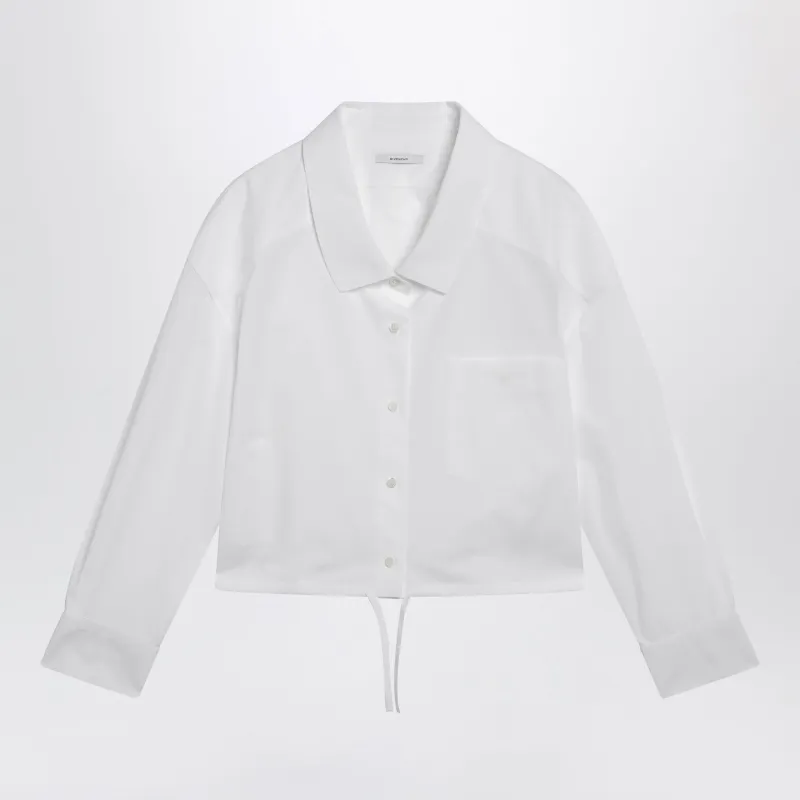 WHITE SHORT POPLIN SHIRT made by Givenchy
