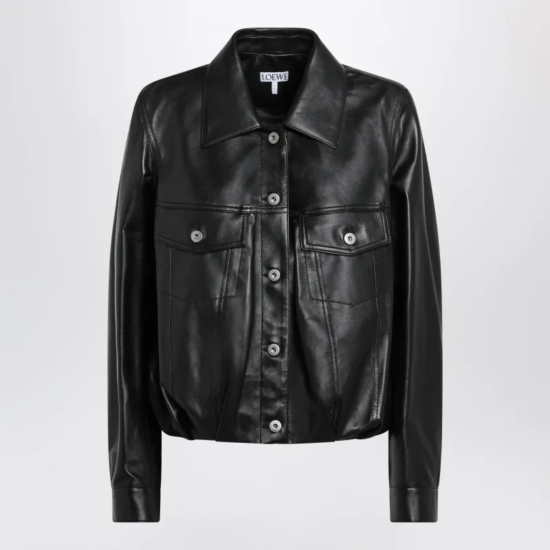 BLACK LAMB NAPPA LEATHER JACKET made by Loewe
