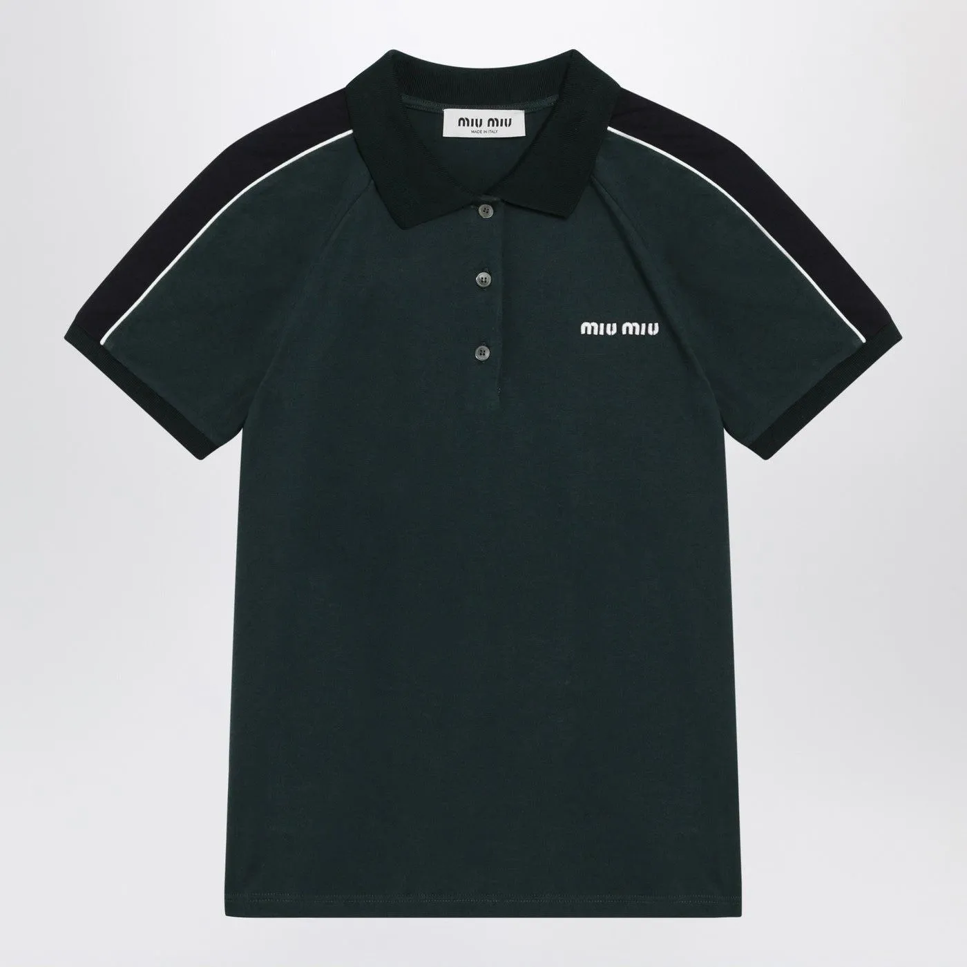 BOTTLEGREEN/BLUE POLO SHIRT WITH LOGO sold by Lord & Taylor