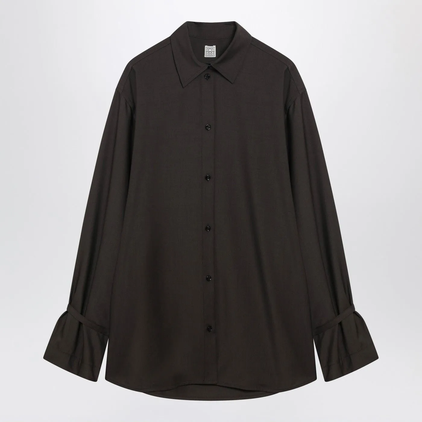 BROWN WOOL SHIRT sold by Lord & Taylor