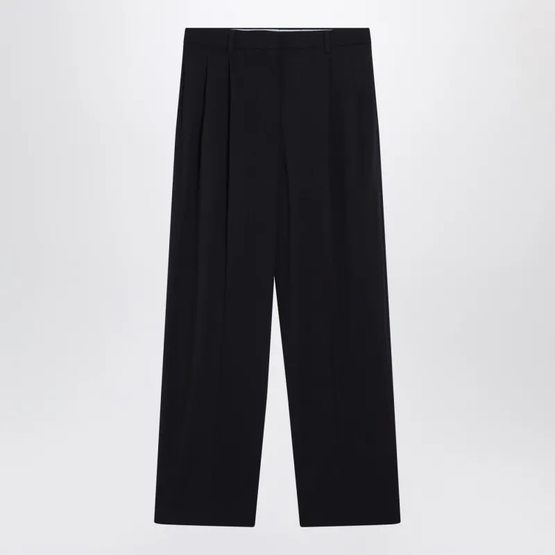 BLUE WOOL TROUSERS made by Miu Miu