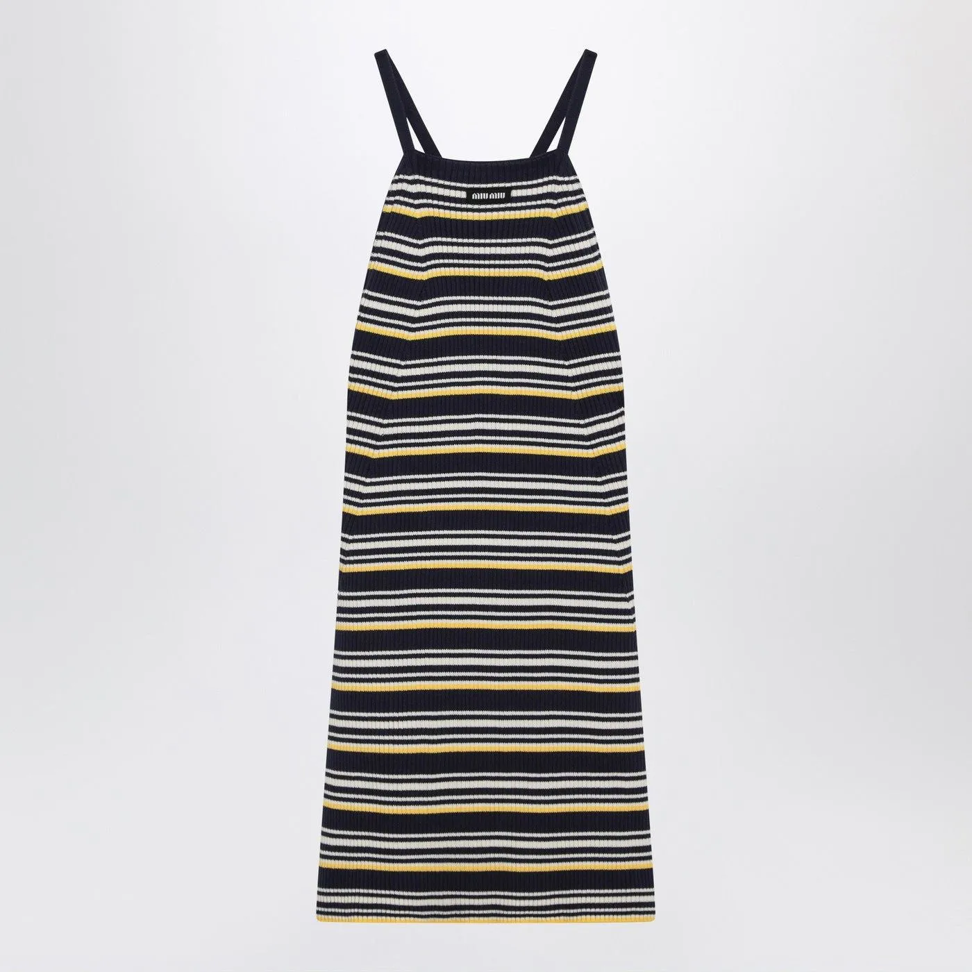 STRIPED SLEEVELESS DRESS IN COTTON BLEND sold by Lord & Taylor