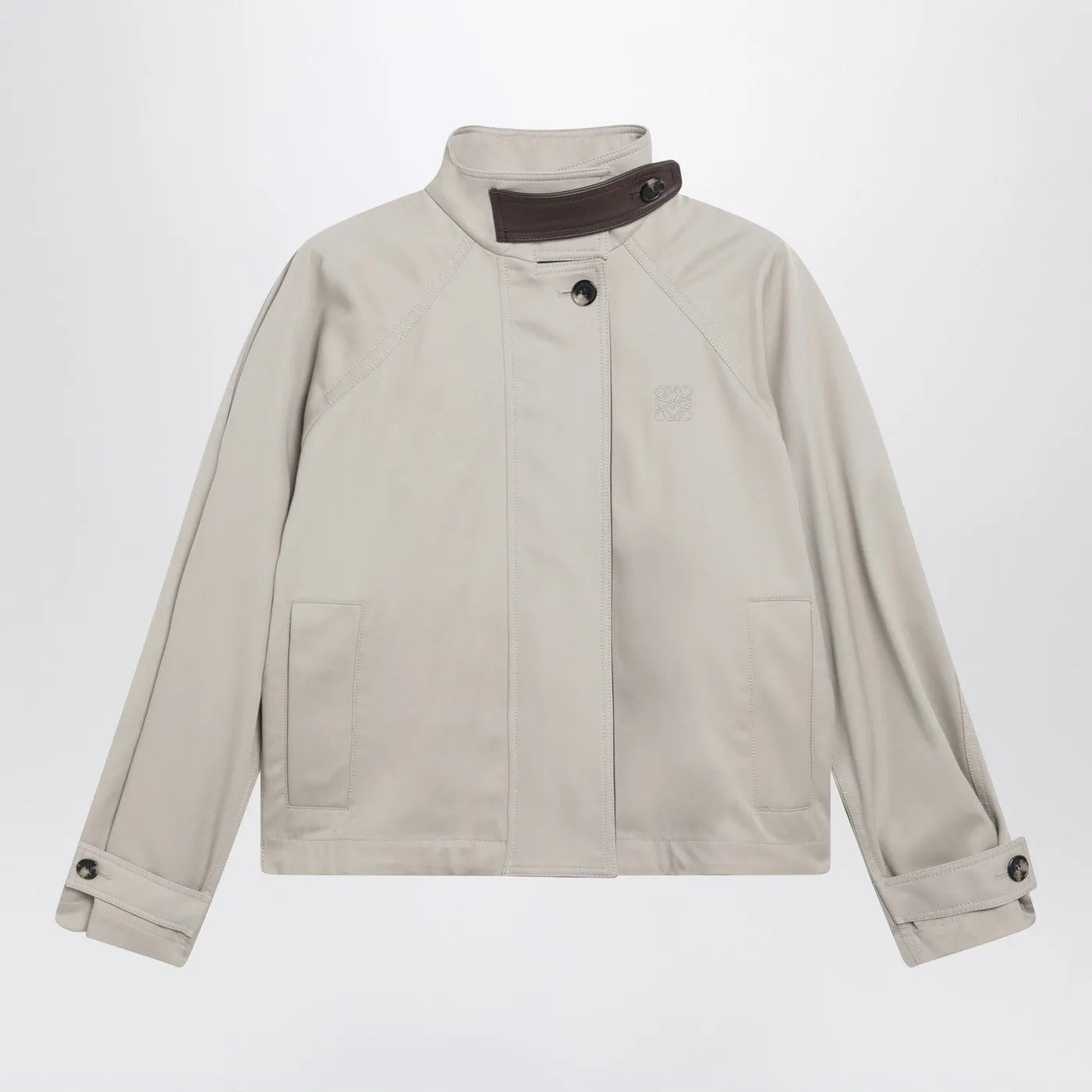 SHORT BEIGE COTTON AND SILK PARKA sold by Lord & Taylor