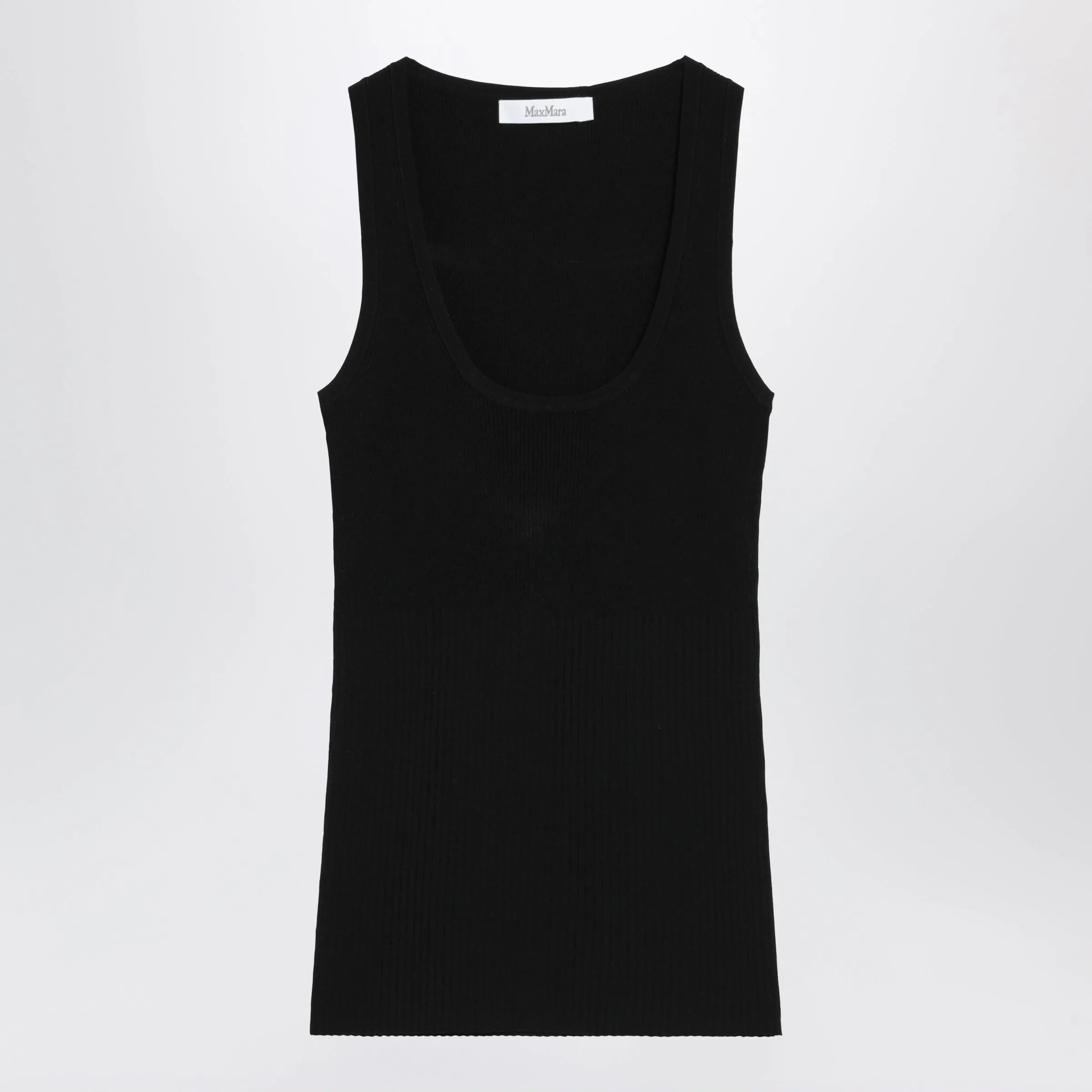 BLACK RIBBED TANK TOP sold by Lord & Taylor