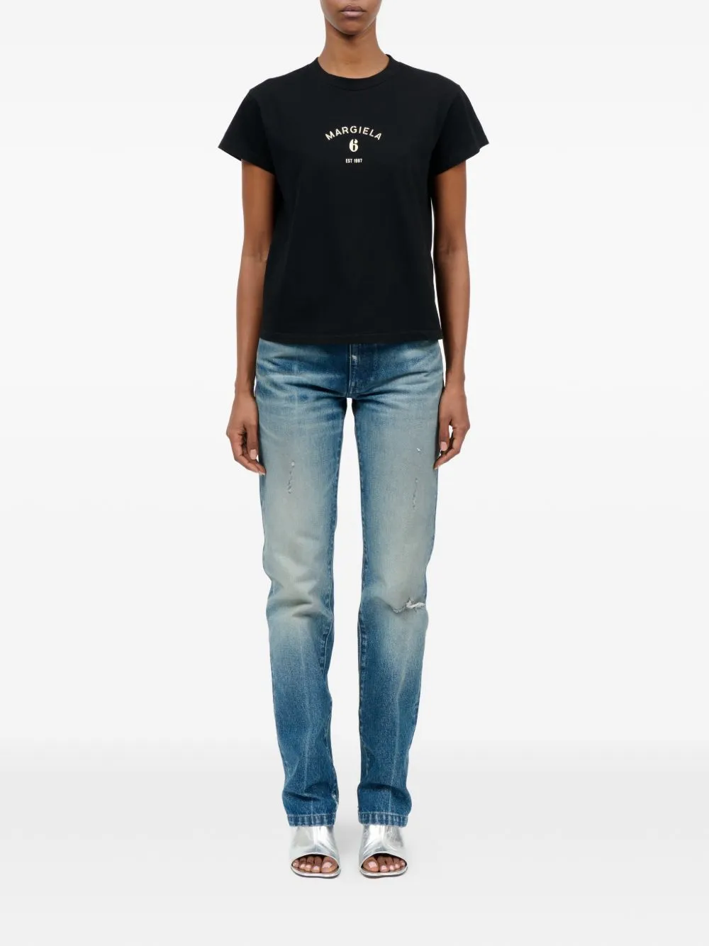 BLACK TSHIRT WITH LOGO PRINT sold by Lord & Taylor product image thumbnail 2