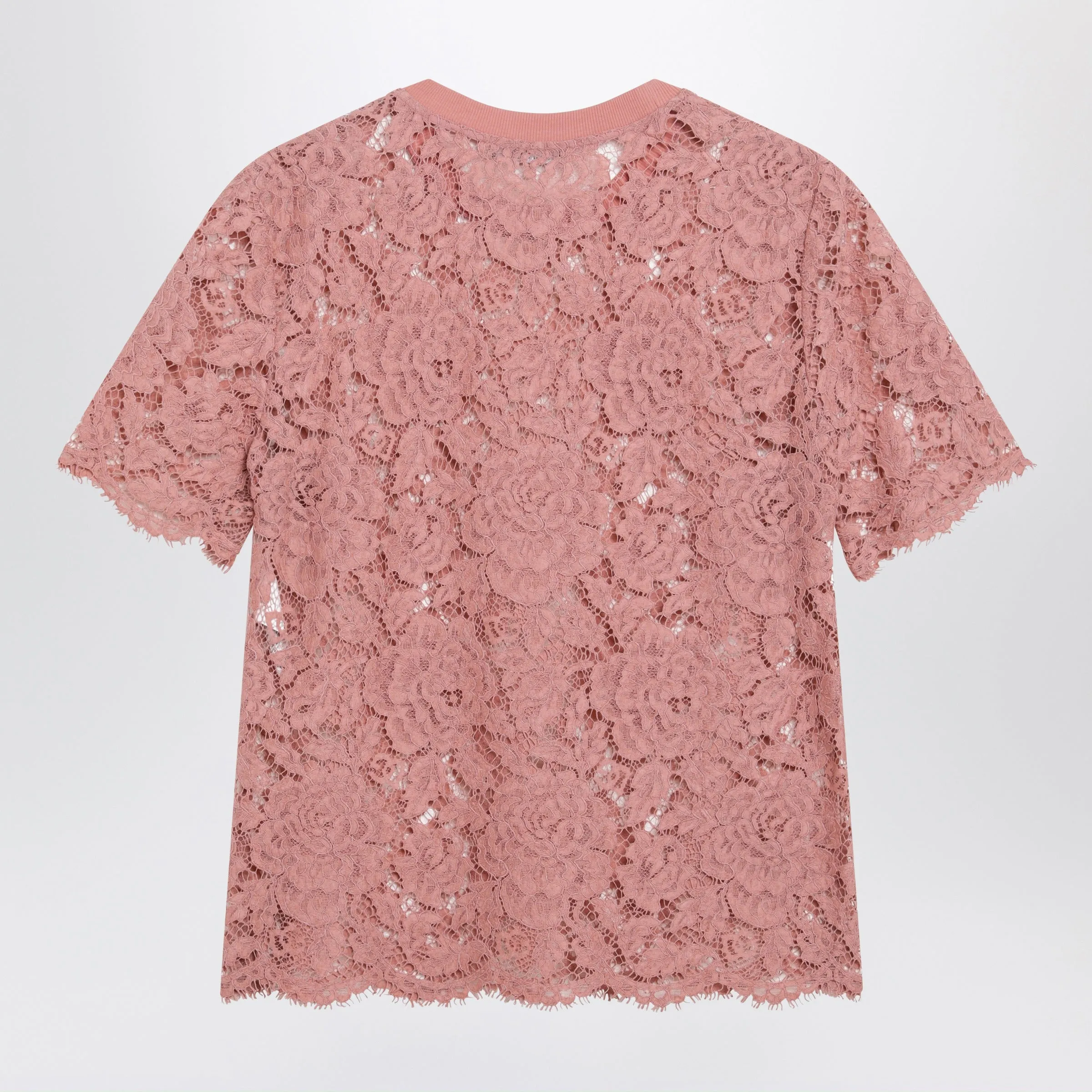 SHORTSLEEVE TSHIRT IN PINK CORDED LACE sold by Lord & Taylor product image thumbnail 2