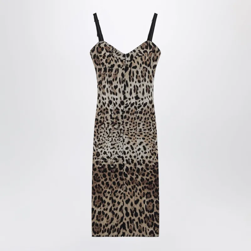 LEOPARDPRINT MIDI SHEATH DRESS made by Dolce & Gabanna