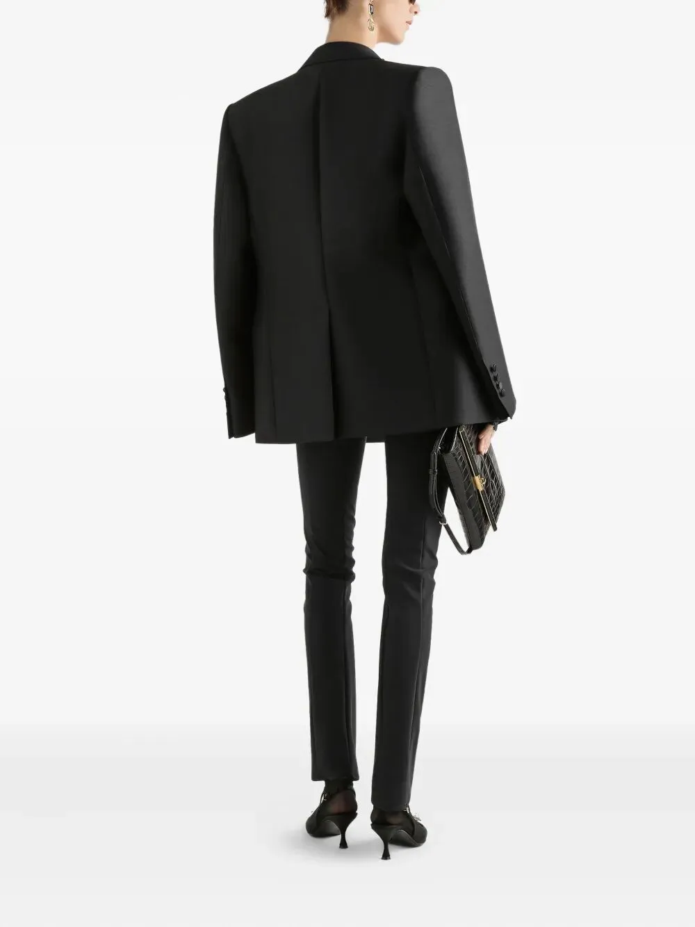 DOUBLEBREASTED JACKET IN BLACK FAILLE sold by Lord & Taylor product image thumbnail 3