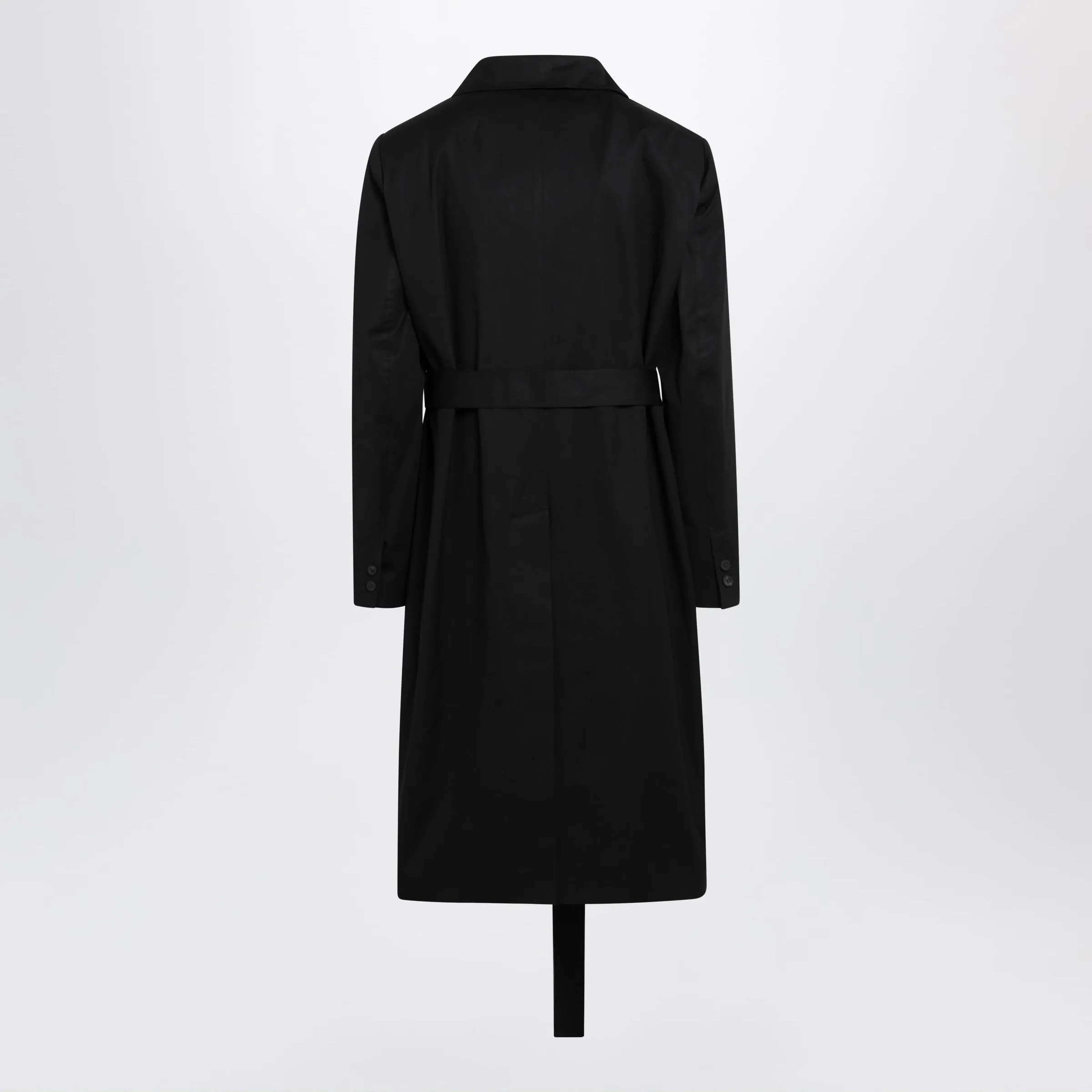 BLACK DOUBLEBREASTED COTTON COAT sold by Lord & Taylor product image thumbnail 2