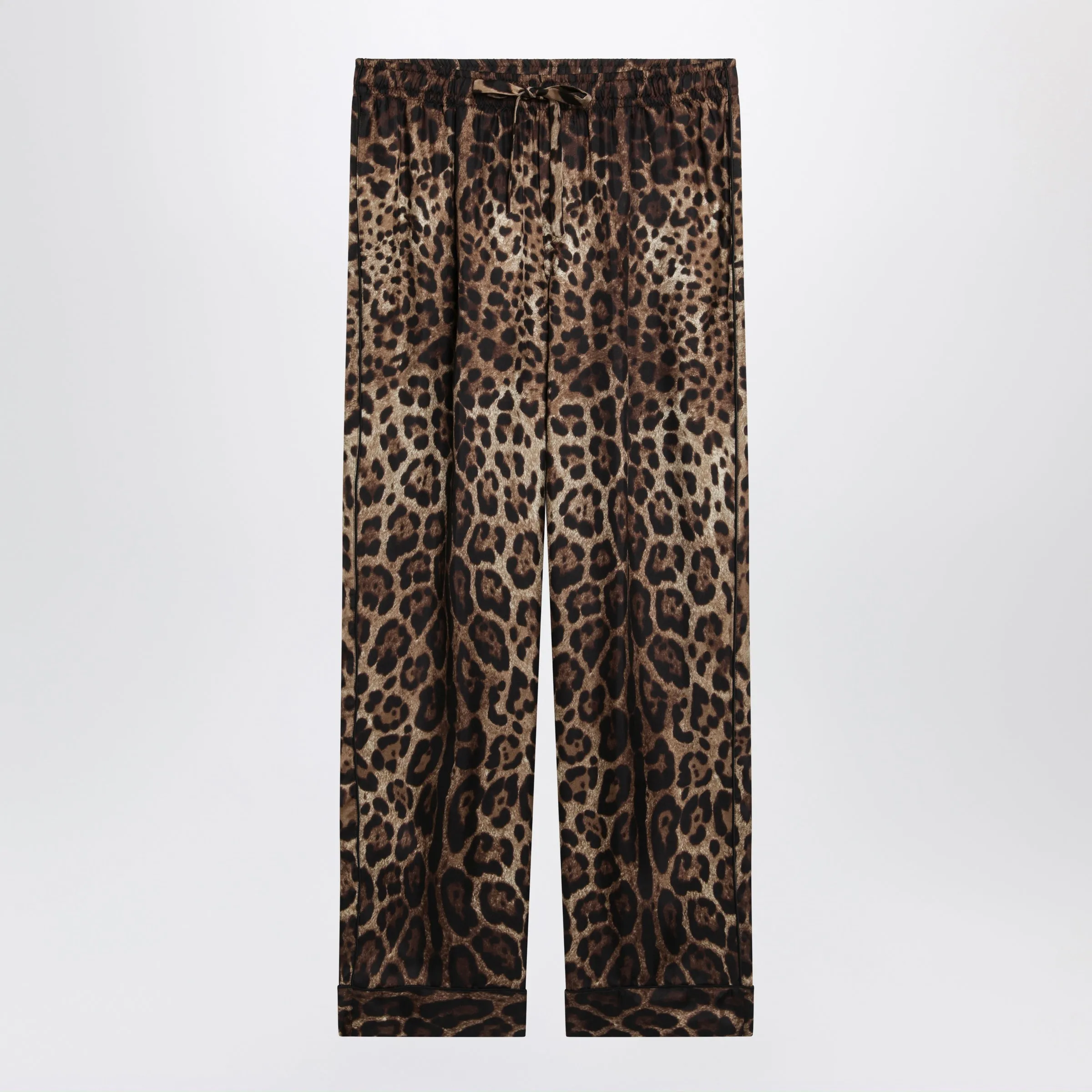 LEOPARDPRINT SILK MIKADO PYJAMA TROUSERS sold by Lord & Taylor