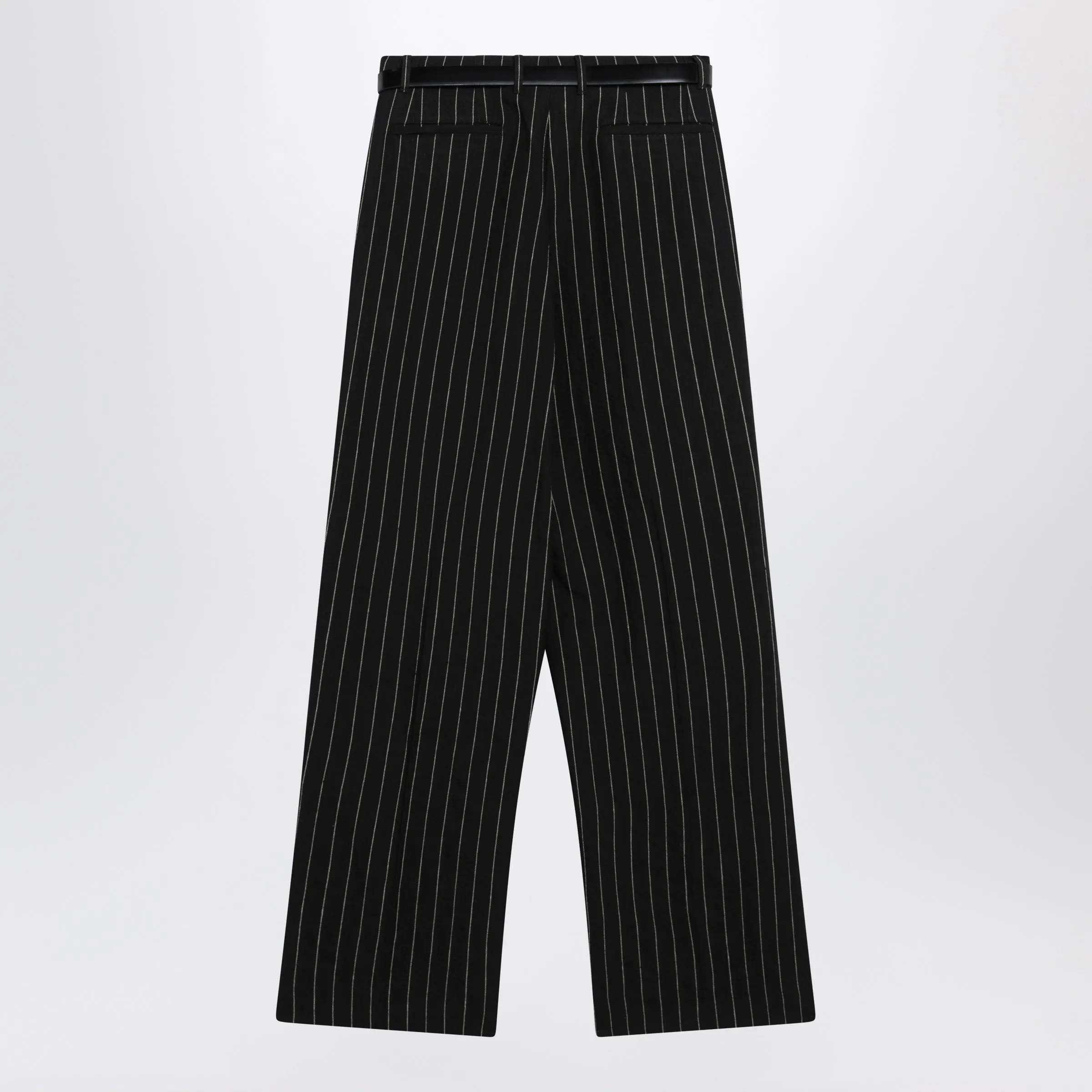 PINSTRIPE VIRGIN WOOL AND LINEN TROUSERS sold by Lord & Taylor product image thumbnail 2