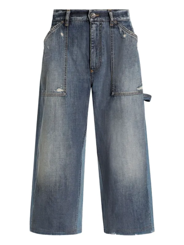 MULTICOLOUR DENIM BERMUDA SHORTS made by Dolce & Gabanna