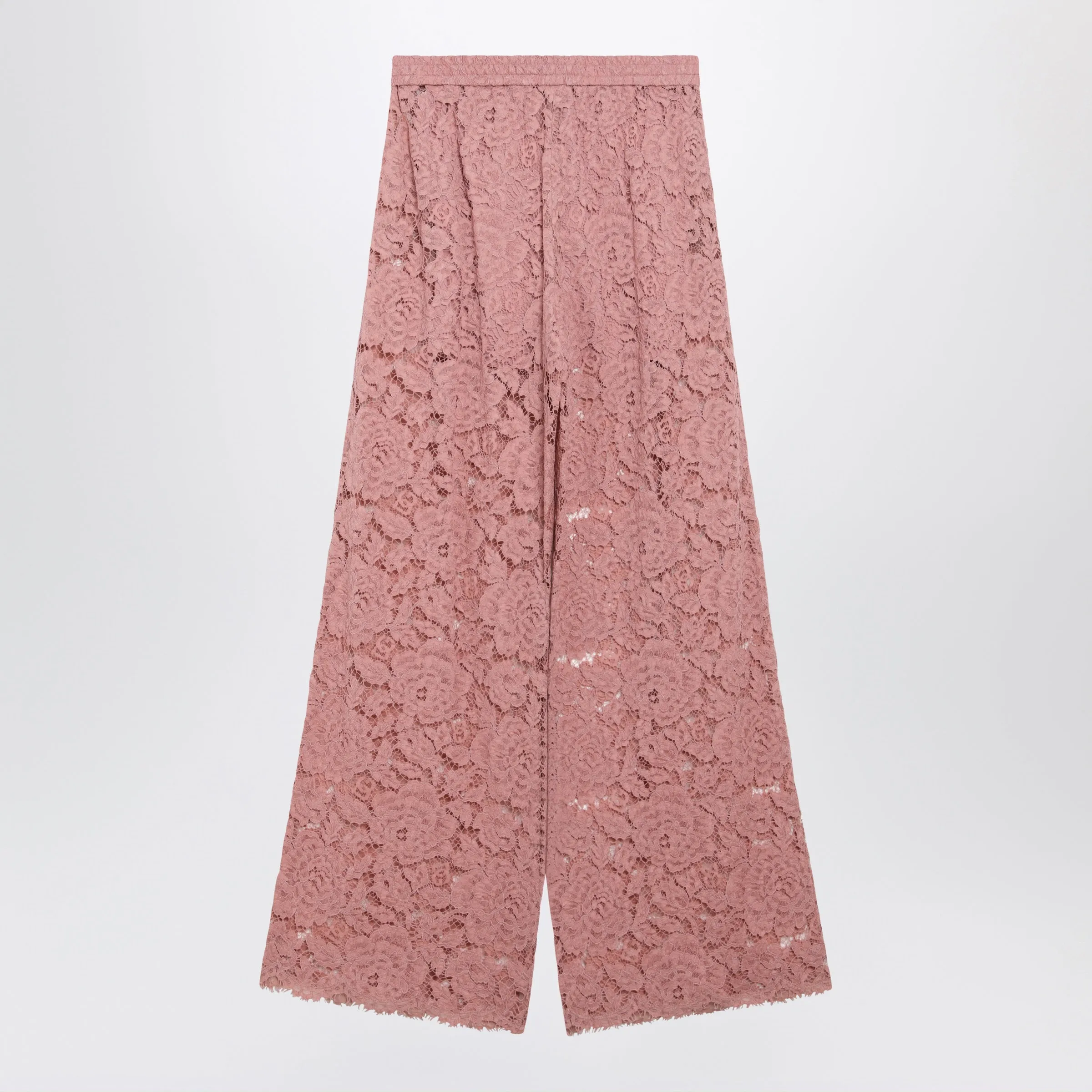 HIGHWAIST FLARED FLORAL LACE PANTS IN DUSTY PINK sold by Lord & Taylor product image thumbnail 2