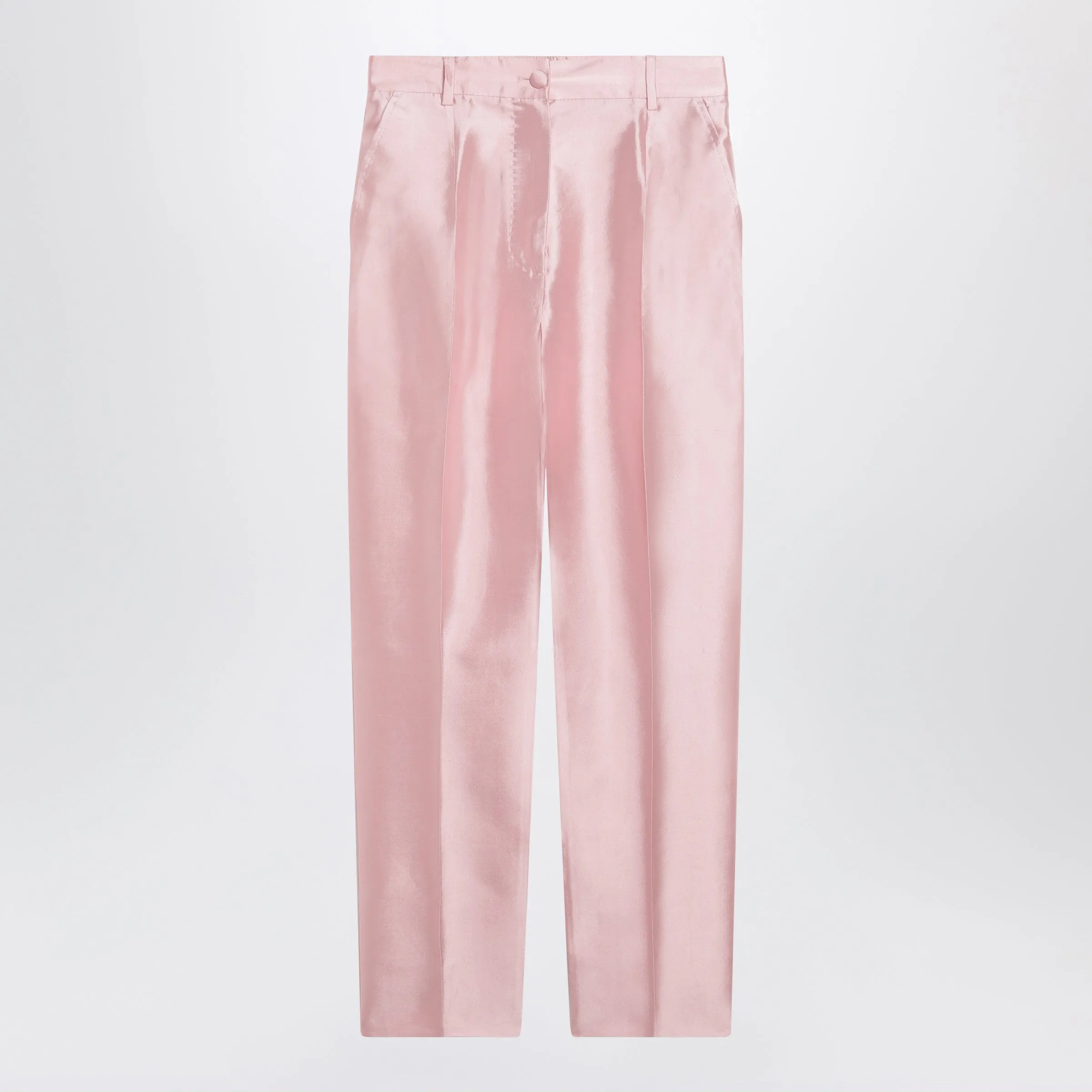 SILK SHANTUNG CIGARETTE TROUSERS IN CANDY PINK sold by Lord & Taylor