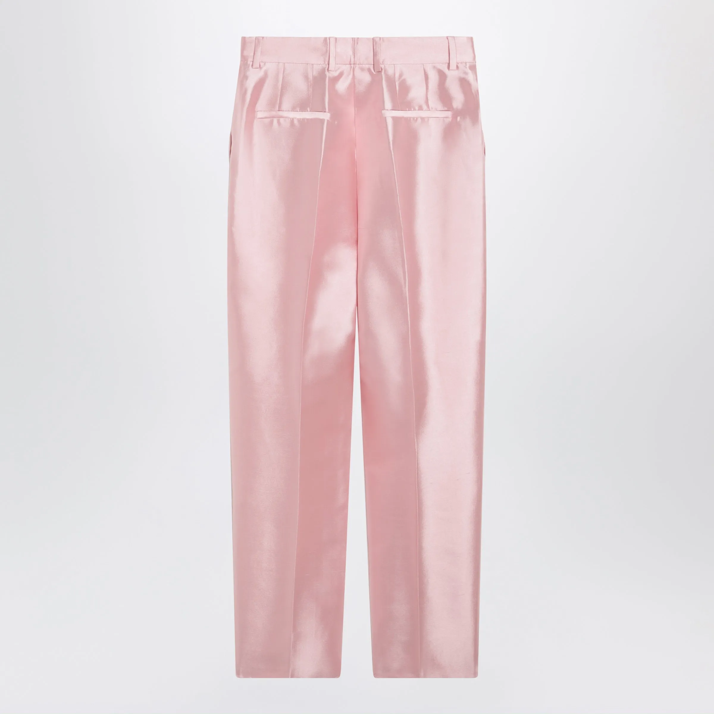 SILK SHANTUNG CIGARETTE TROUSERS IN CANDY PINK sold by Lord & Taylor product image thumbnail 2