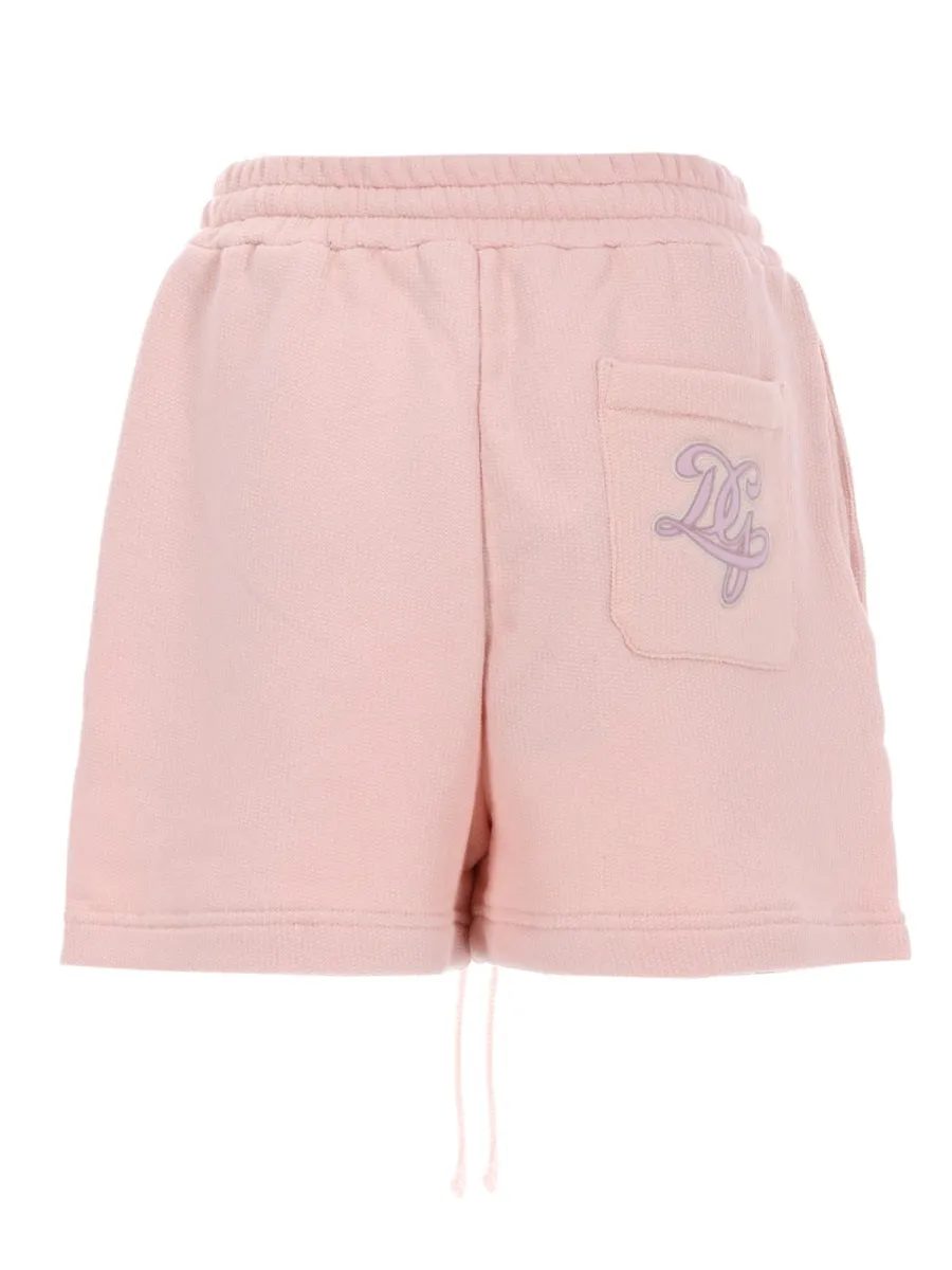 PINK COTTON DRAWSTRING SHORTS WITH EMBROIDERED LOGO sold by Lord & Taylor product image thumbnail 3