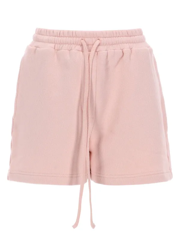 PINK COTTON DRAWSTRING SHORTS WITH EMBROIDERED LOGO made by Dolce & Gabanna
