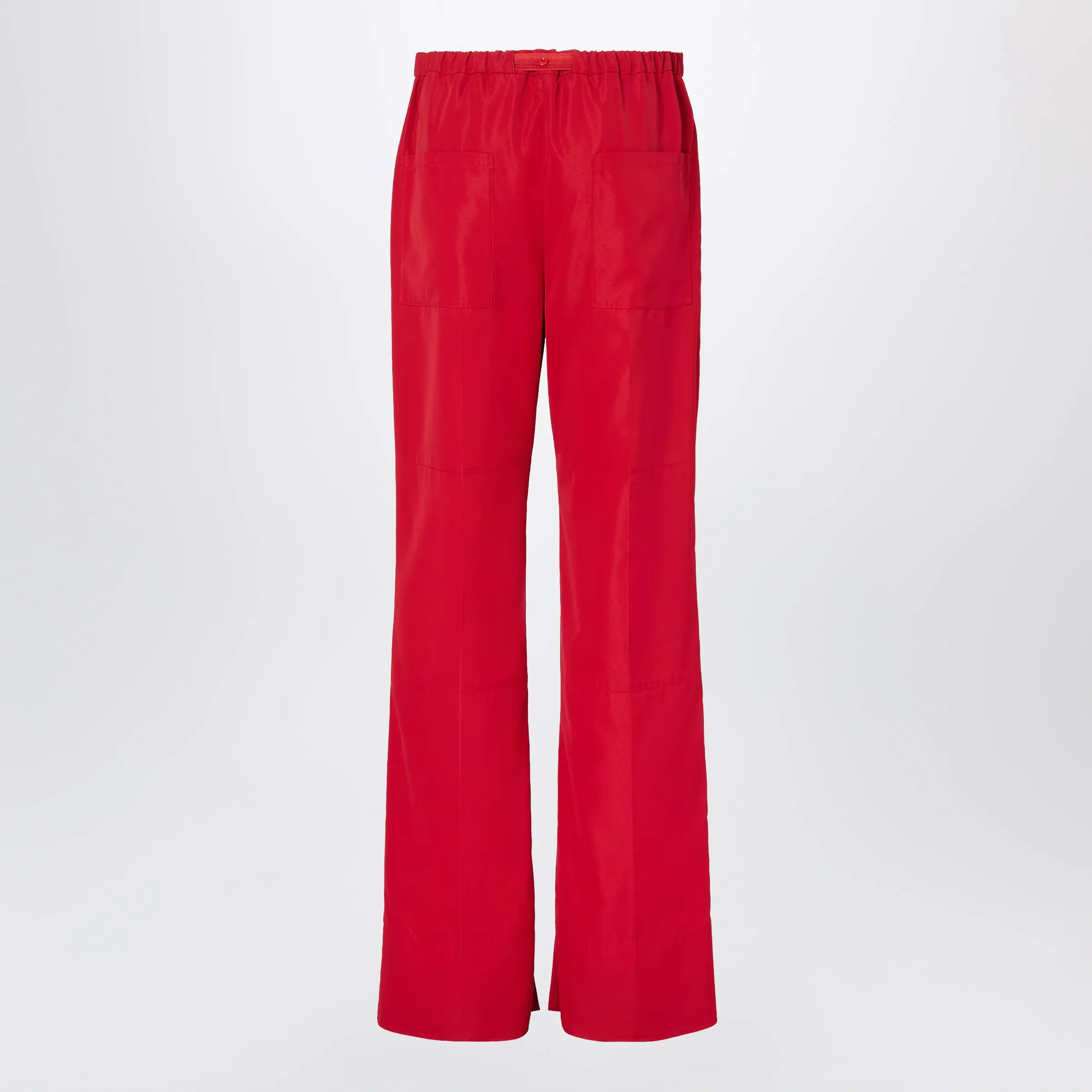 RED TECHNICAL VISCOSE TROUSERS sold by Lord & Taylor product image thumbnail 2