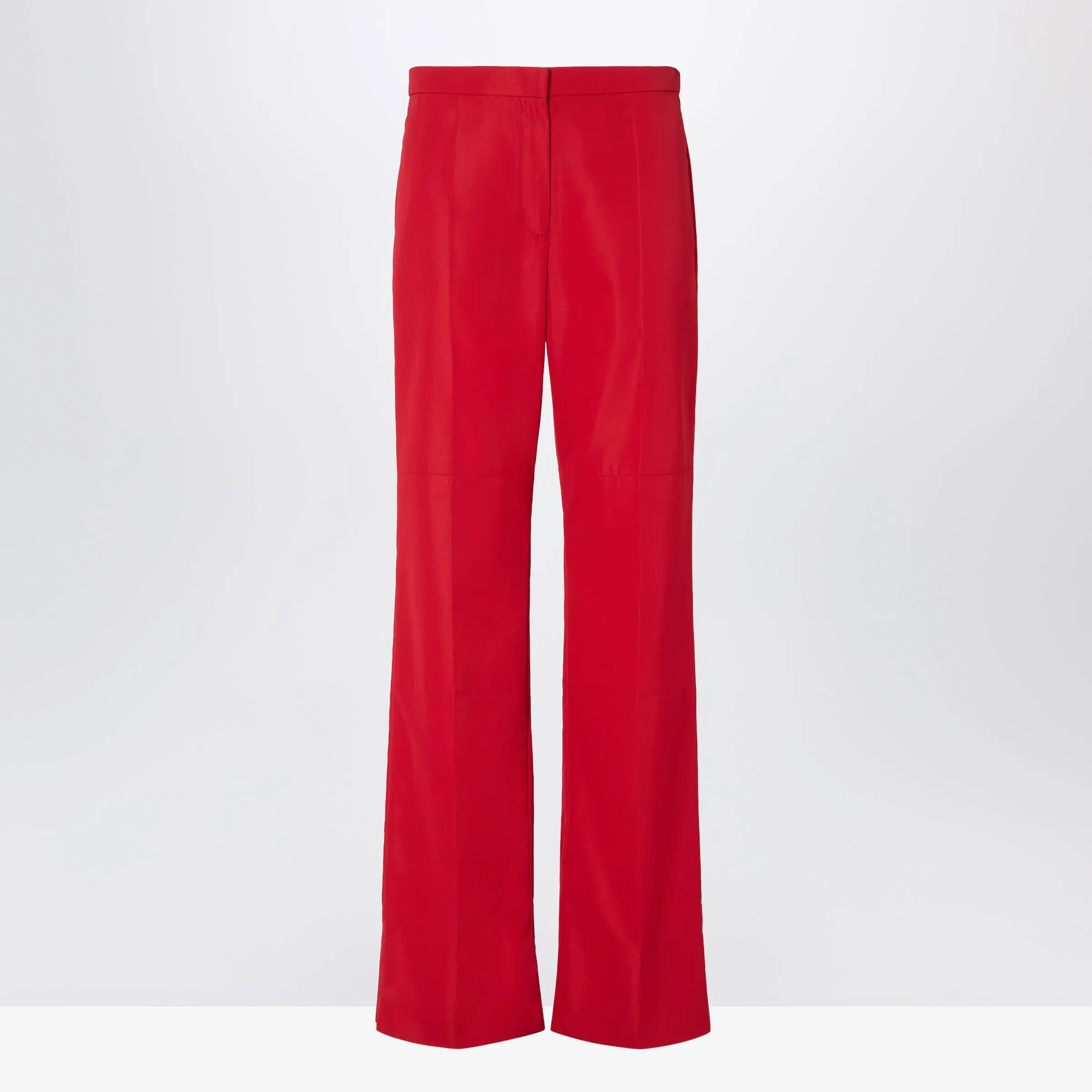 RED TECHNICAL VISCOSE TROUSERS sold by Lord & Taylor