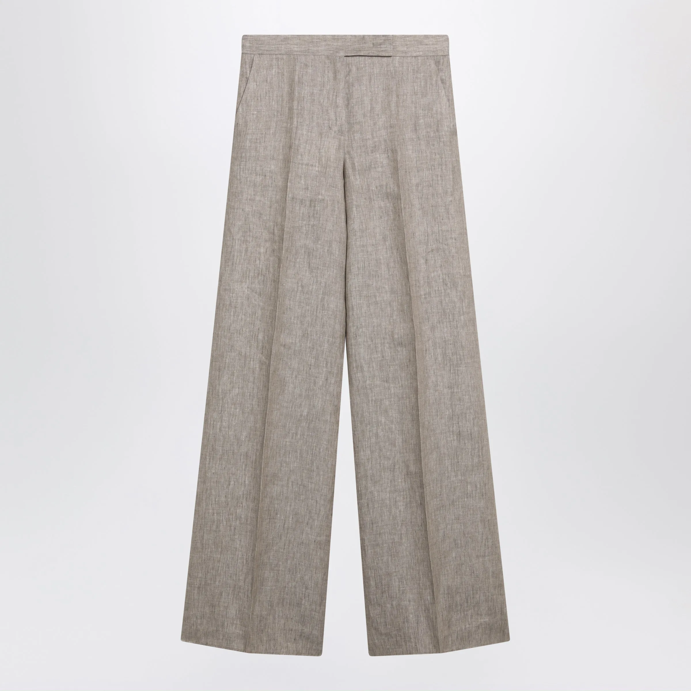BEIGE CHEVRON LINEN TROUSERS sold by Lord & Taylor
