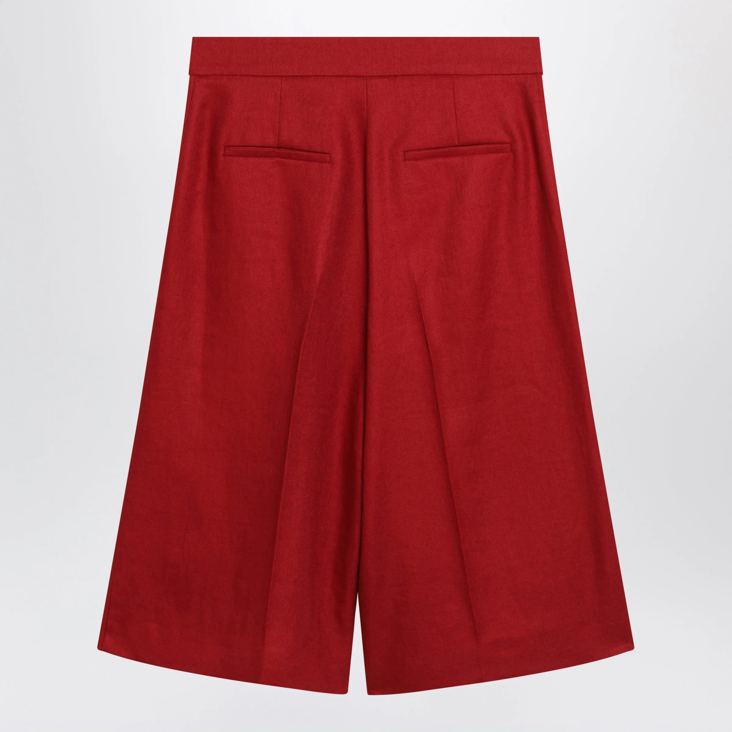 RED LINEN BERMUDA SHORTS sold by Lord & Taylor product image thumbnail 2