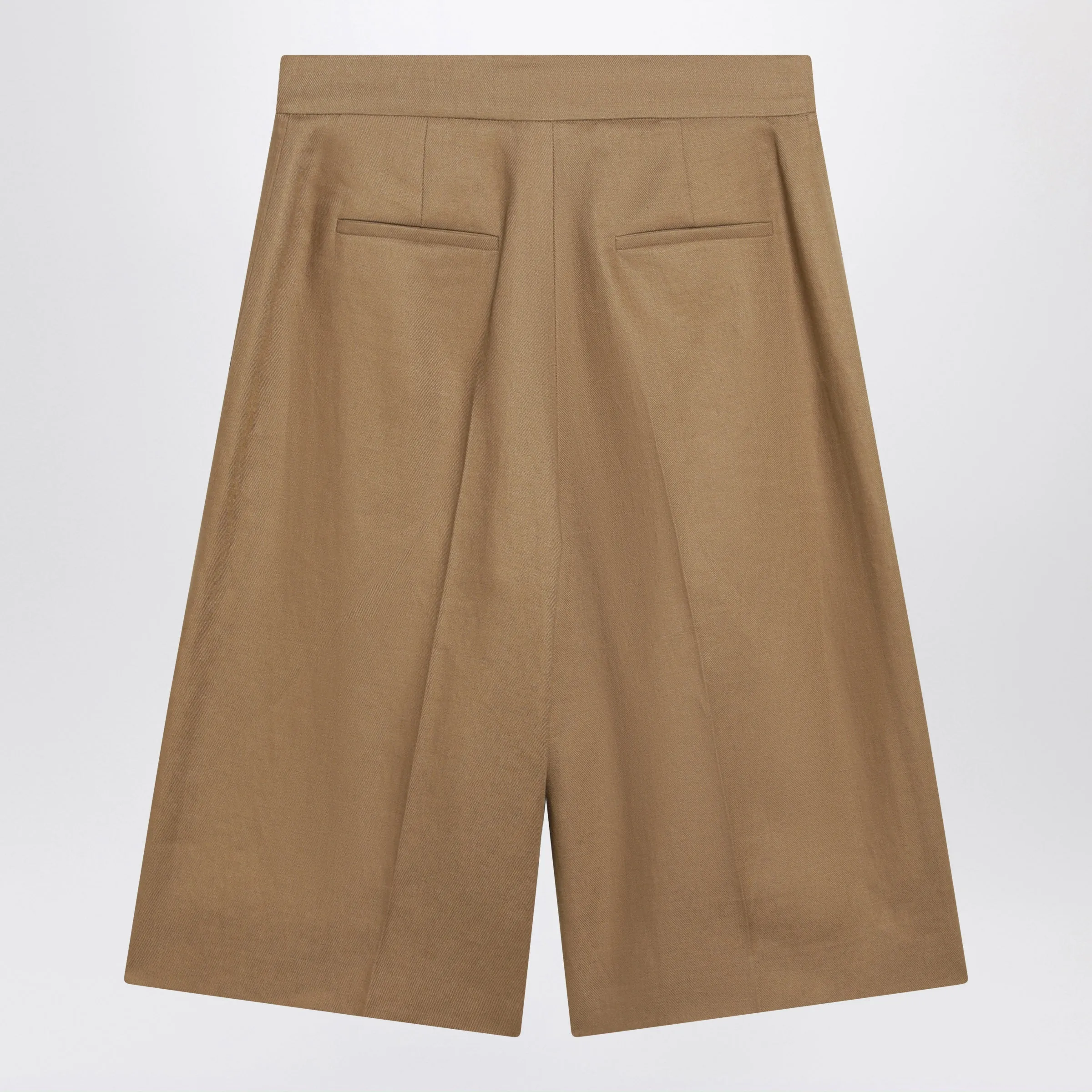 SANDCOLORED LINEN BERMUDA SHORTS sold by Lord & Taylor product image thumbnail 2