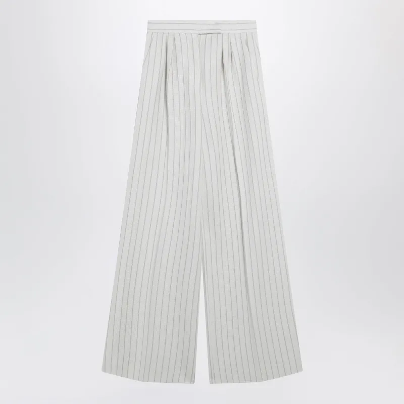 WIDE PINSTRIPE PIQUé JERSEY TROUSERS made by MaxMara
