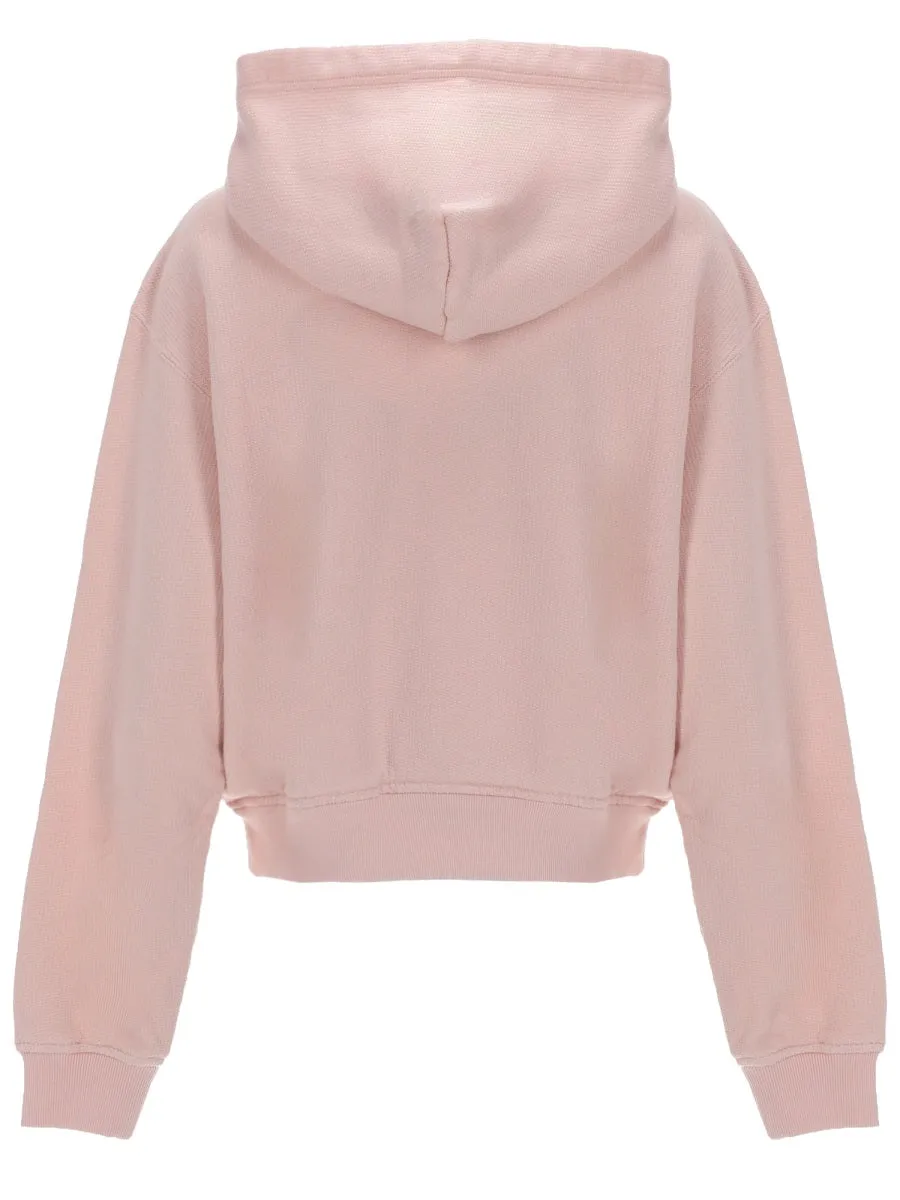 EMBROIDERED HOODIE IN PINK COTTON BLEND sold by Lord & Taylor product image thumbnail 3
