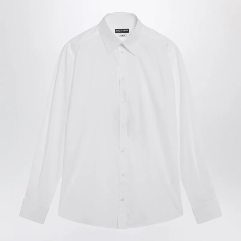 MARTINI WHITE COTTON POPLIN SHIRT made by Dolce & Gabanna