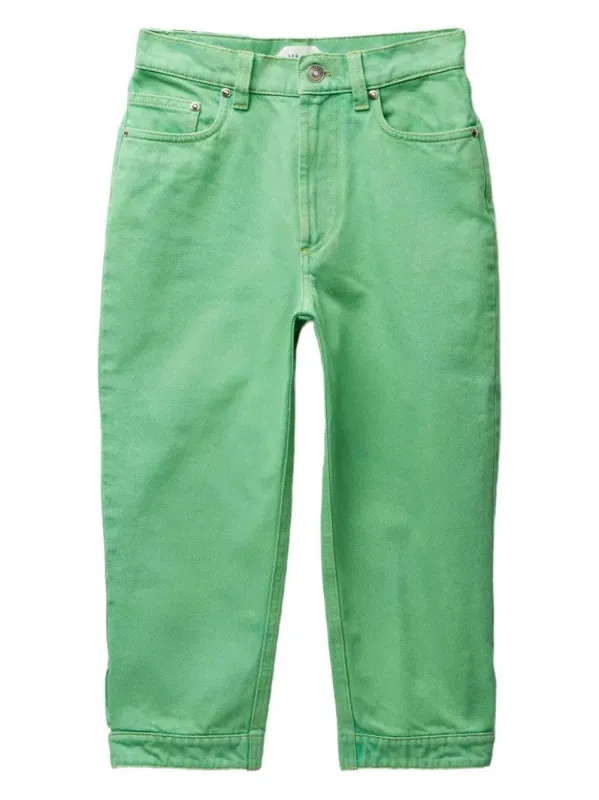 PASTEL GREEN CAPRI JEANS made by Versace