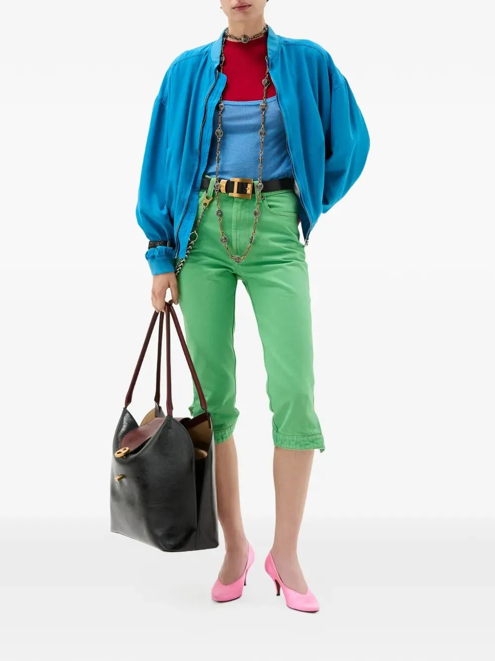 PASTEL GREEN CAPRI JEANS sold by Lord & Taylor product image thumbnail 2